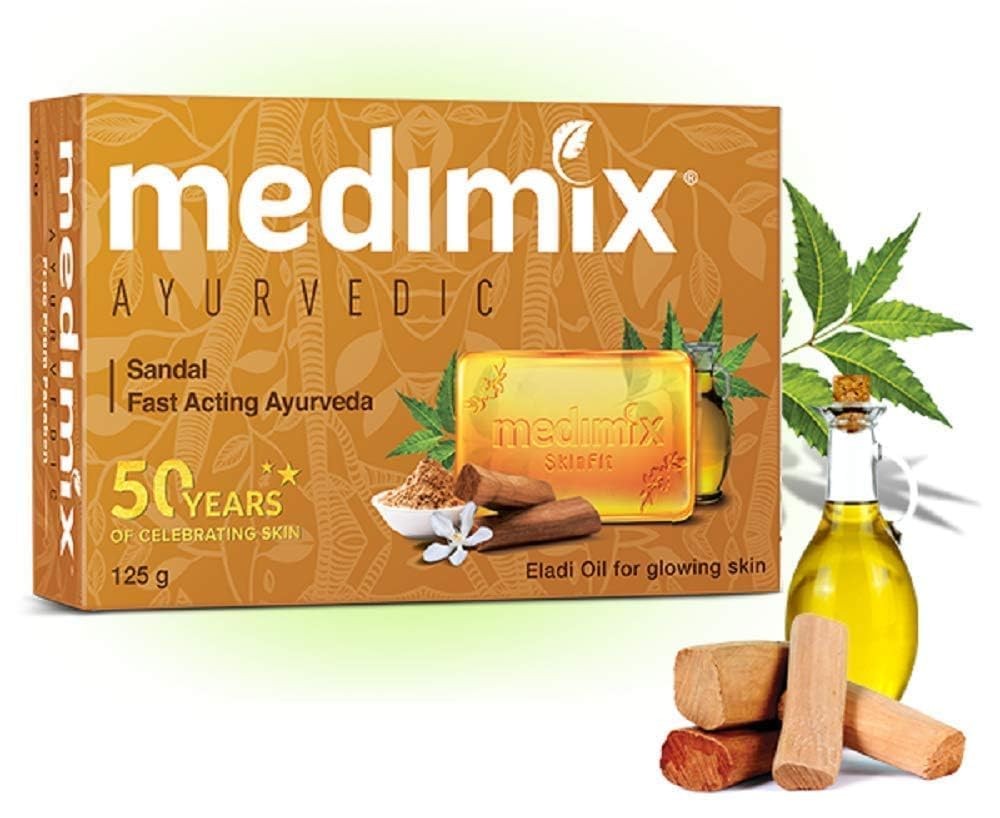 Ayurvedic Soap with Sandal & Eladi Oils 125g (MultiPack) Effective for Skin B…