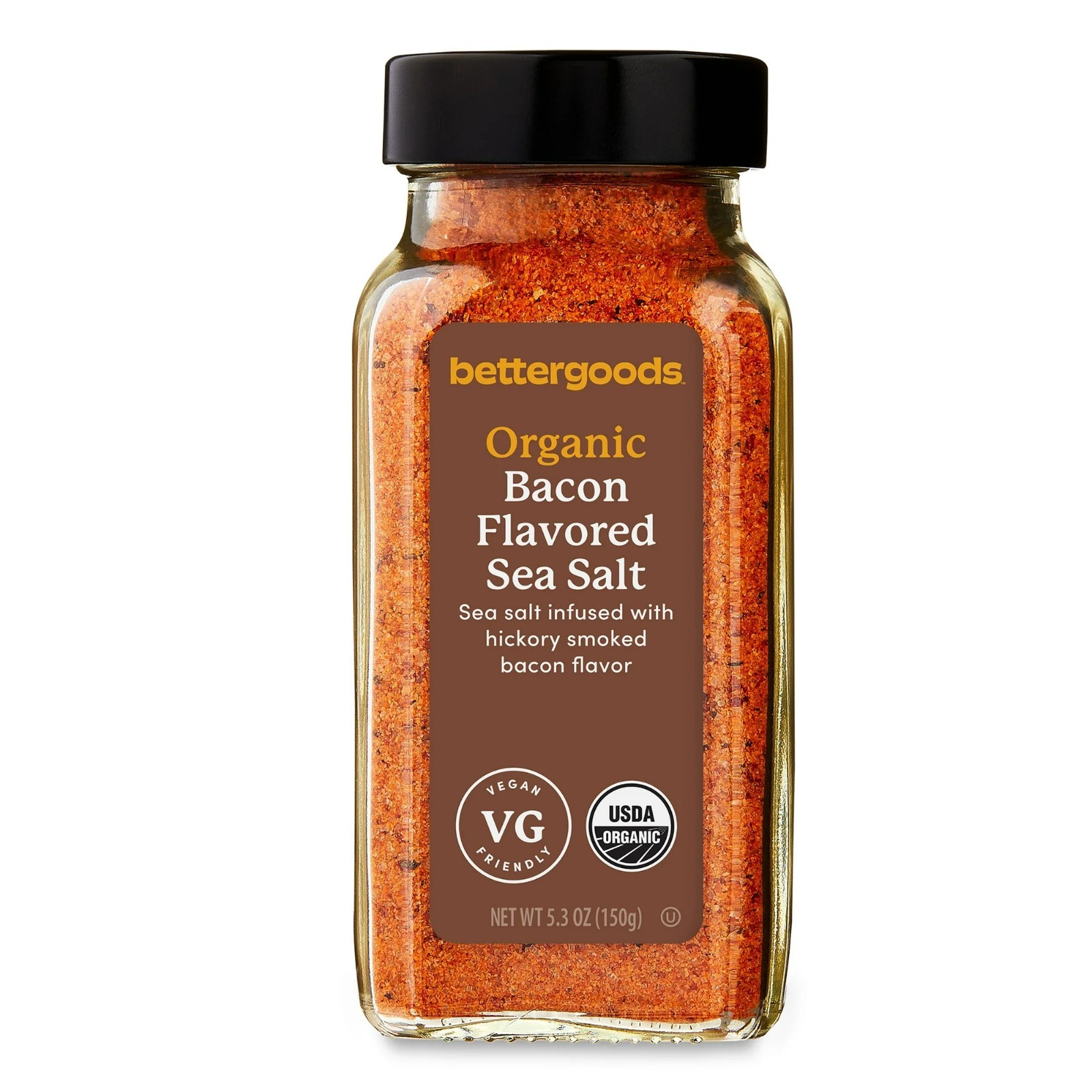 (2 Pack) Organic Bacon Flavored Sea Salt, 5.3 Oz