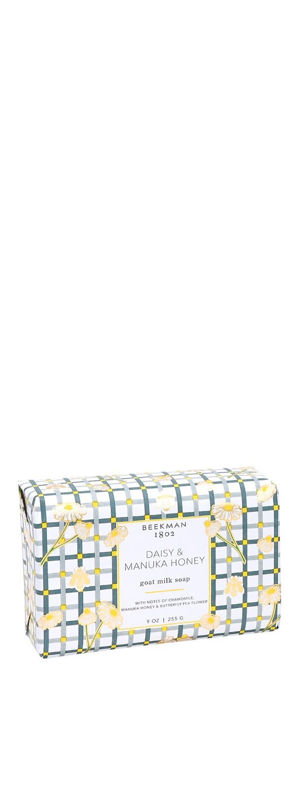 Beekman 1802 Goat Milk Bar Soap Daisy & Manuka Honey Jumbo 9 oz NEW