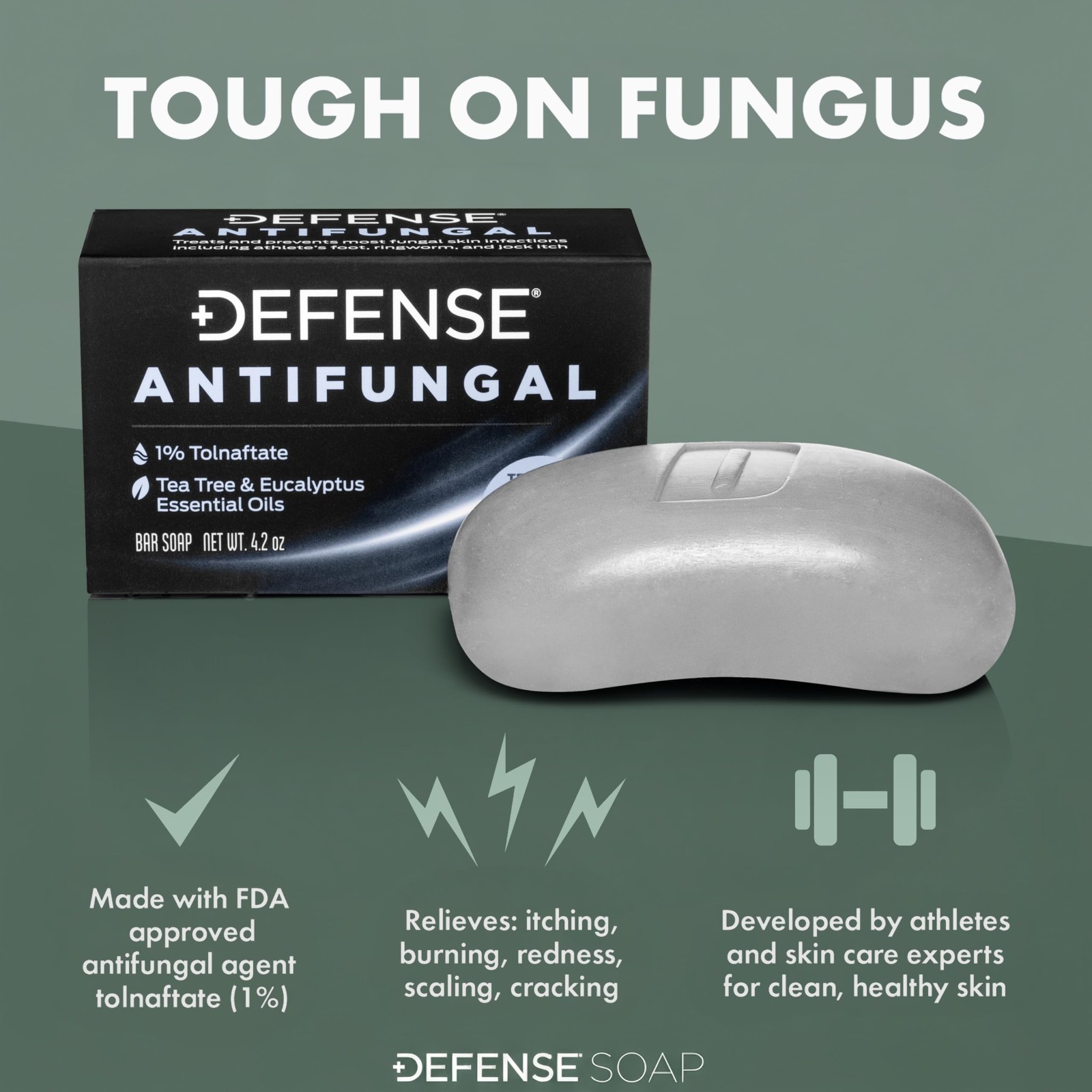 Antifungal Bar Soap for Jock Itch, Ringworm, Athlete’s Foot & Skin Fungus – Medi