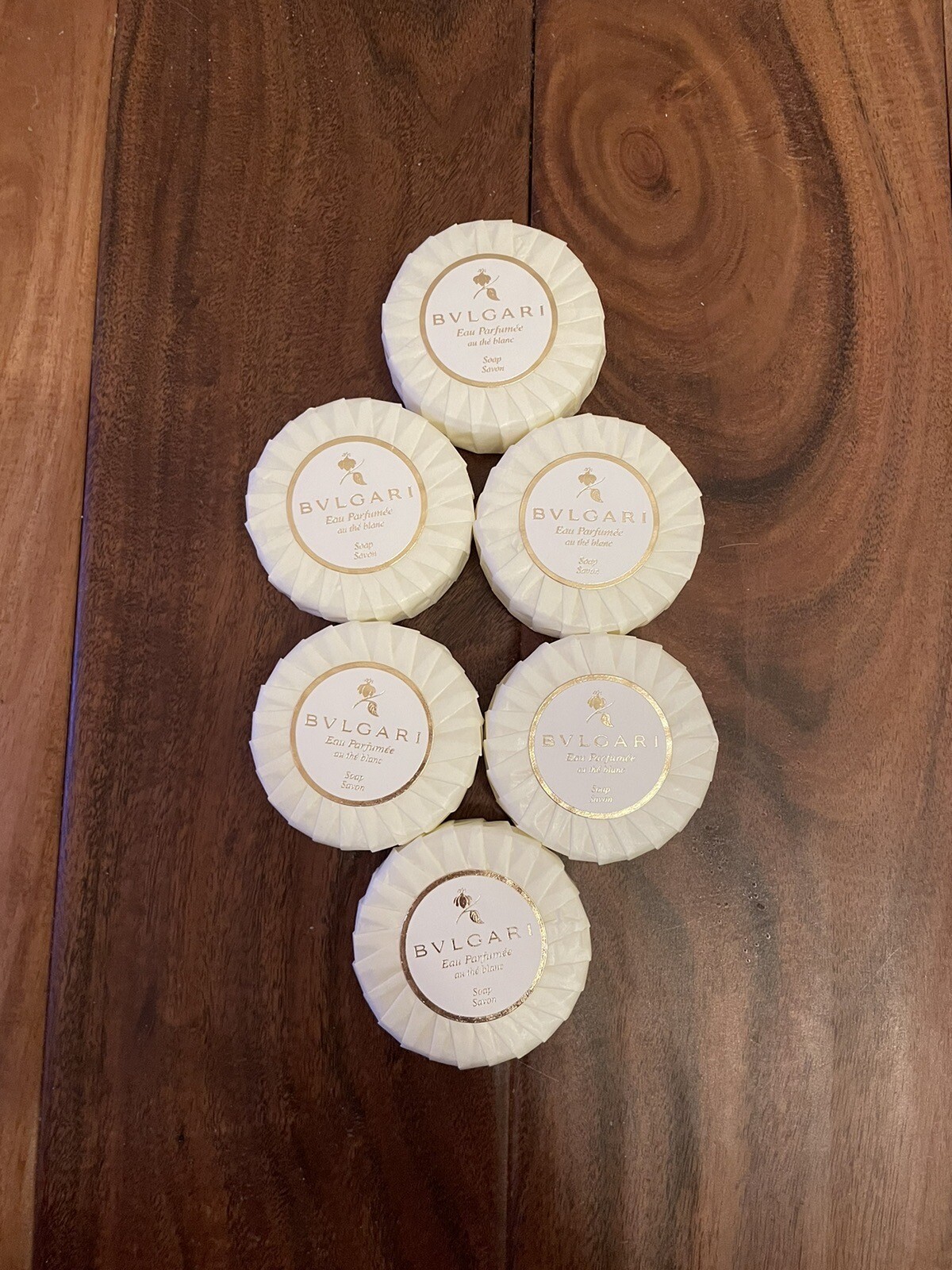 Bvlgari au the blanc Soap 1.7oz Set of 6
