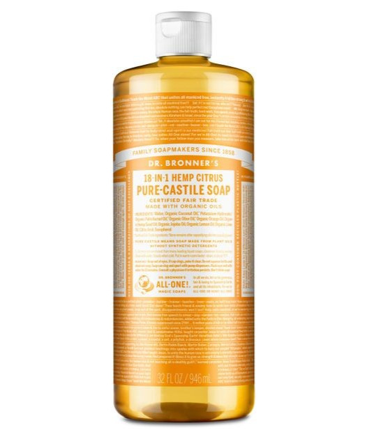 Dr.Bronner’s 18-In-1 Hemp Citrus Pure-Castile Soap 32 Oz