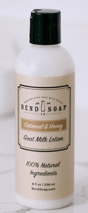 Oatmeal Honey Goat Milk Lotion 8oz Helps Eczema Sensitive Dry Skin Bend Soap Co