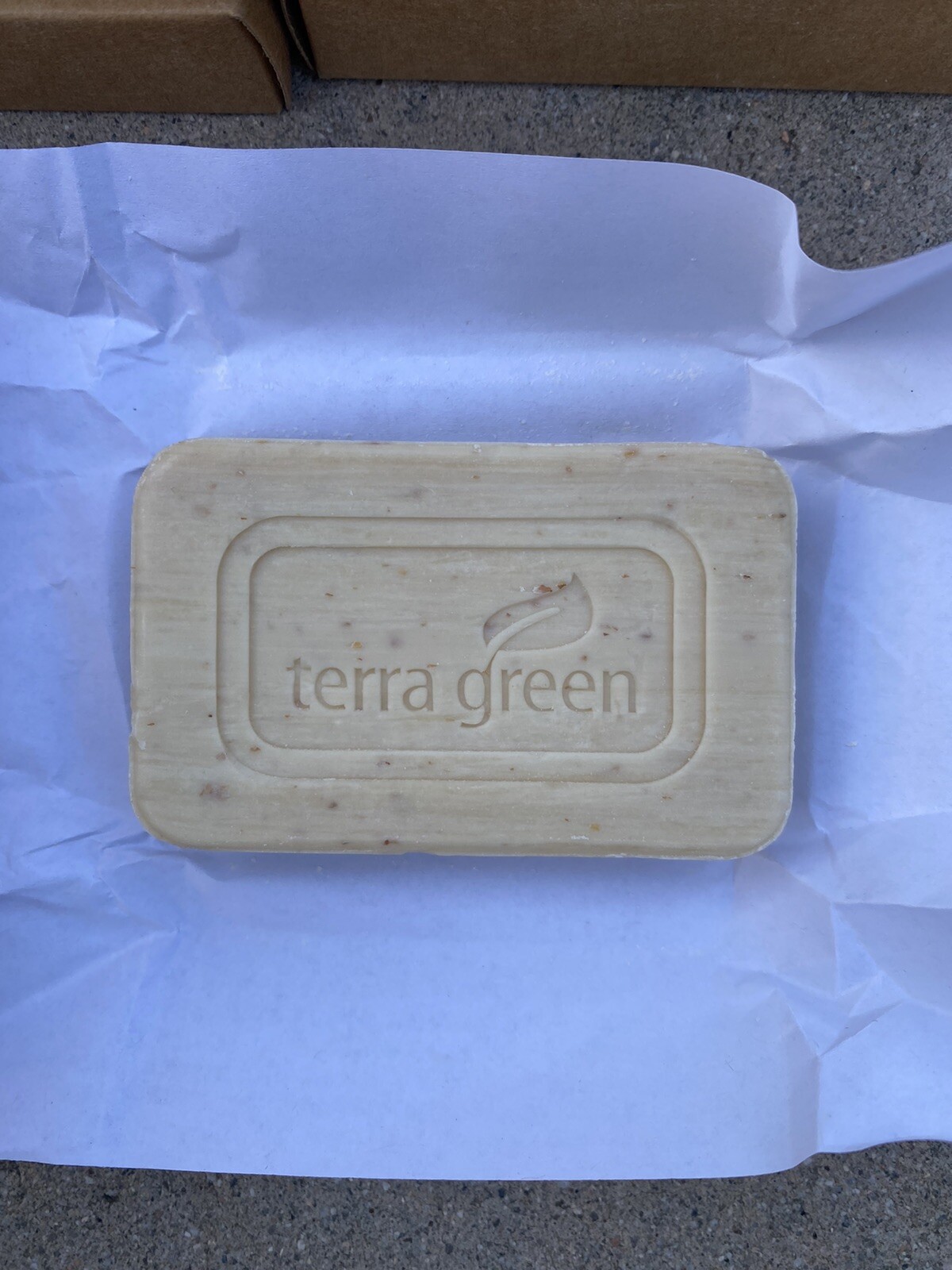 Terra Green Oatmeal Massage Soap Bar 1.85 oz Lemongrass Fragrance Lot of 10 Bars