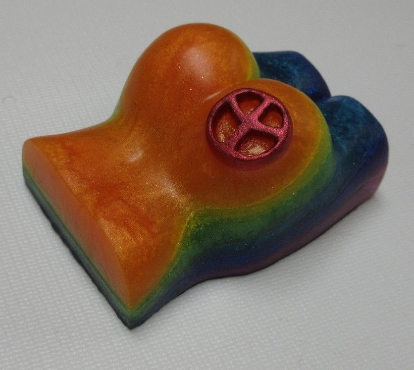 Rainbow’s End, cedar, sage, coriander & citrus “Peace of Ass” butt shaped soap