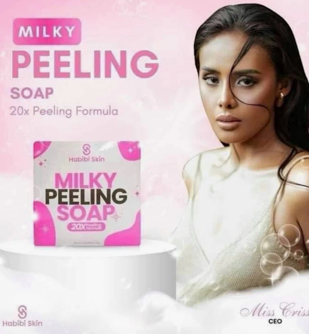 Habibi Skin – Milky Peeling Soap (50g X 20bars)
