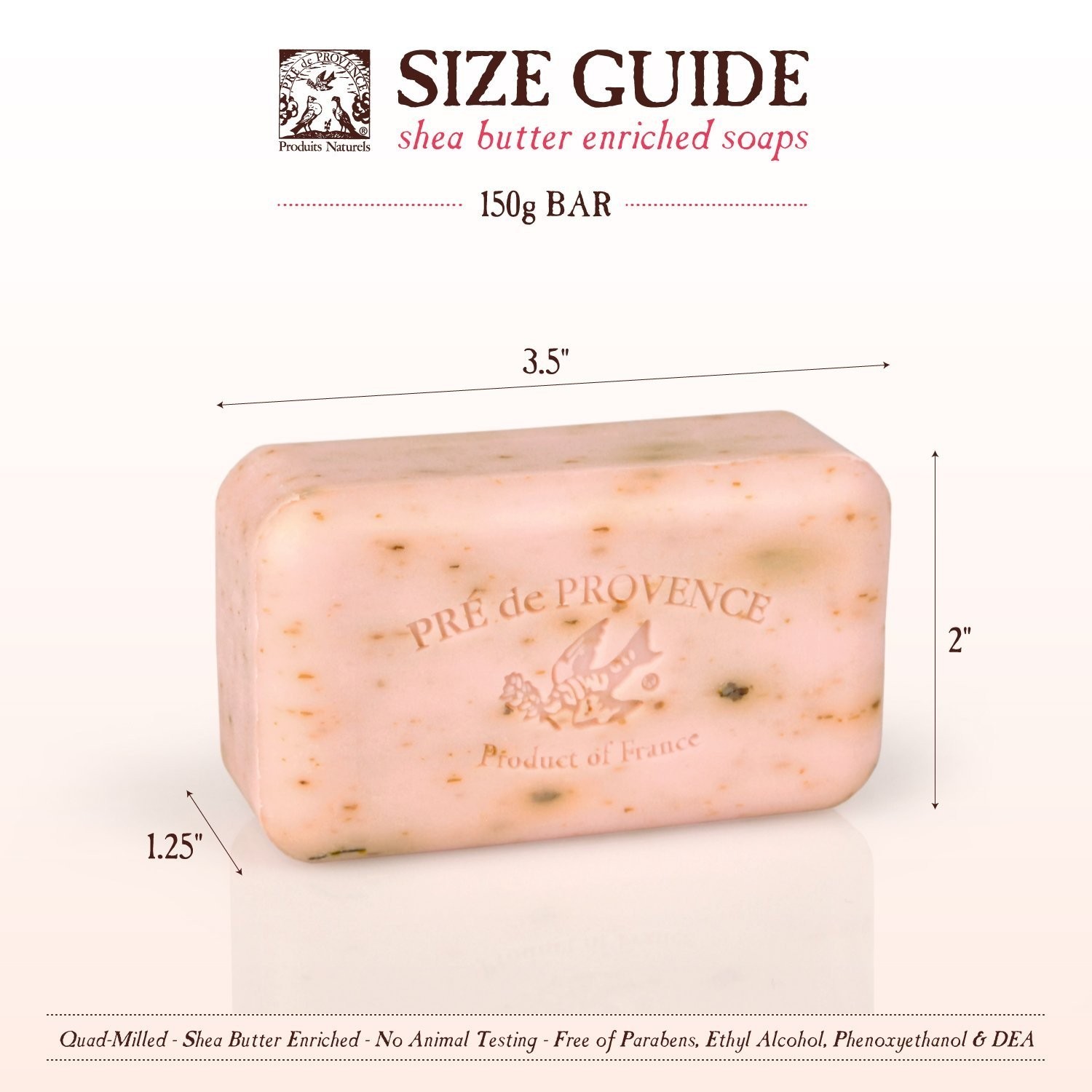 Sea Salt Scented Artisanal Soap with Organic Shea Butter – 5.3 oz Beauty Bar