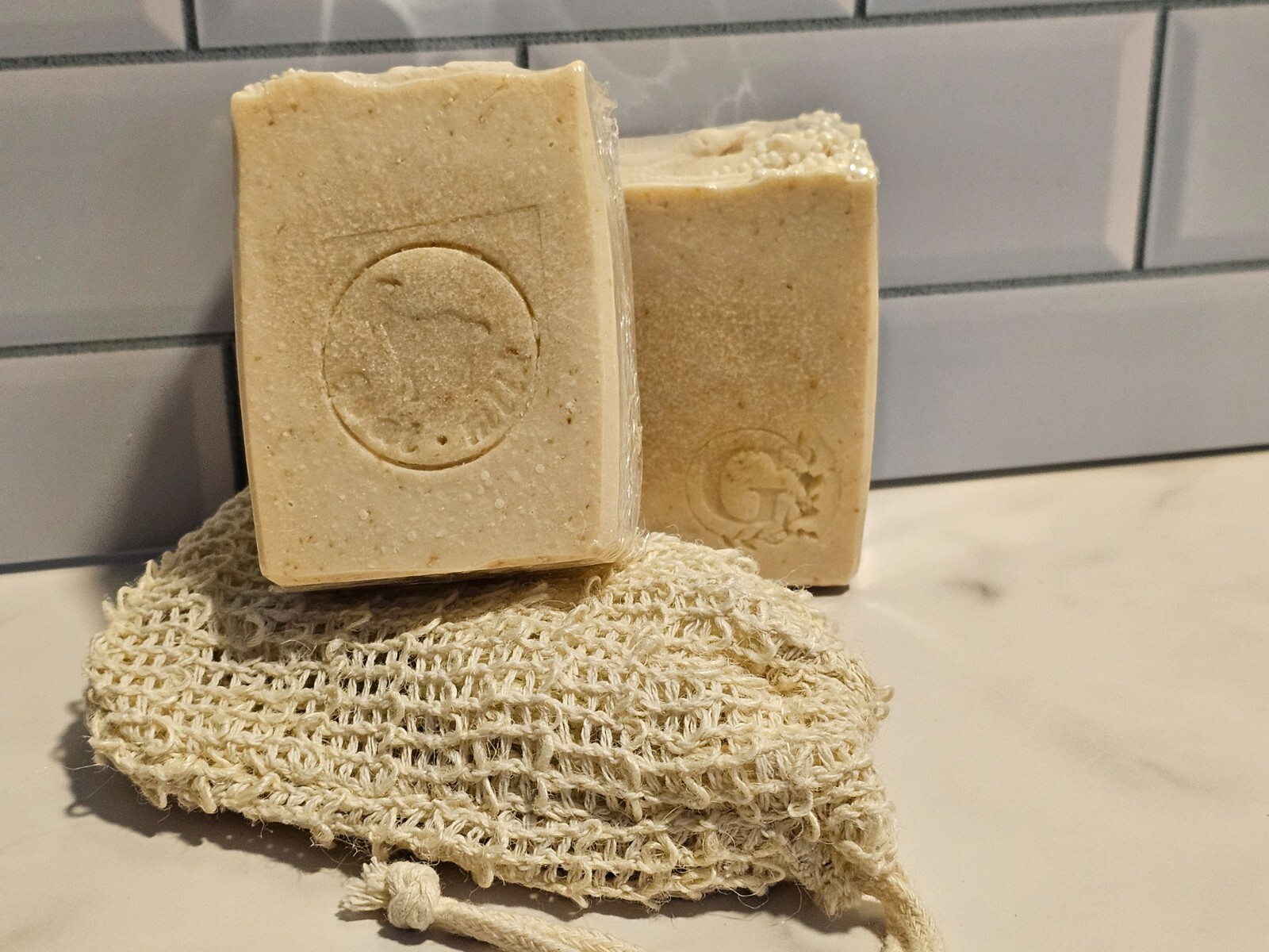 Oatmeal Milk Honey Soap Bars w/Tallow, Goats Milk, and Colloidal Oats
