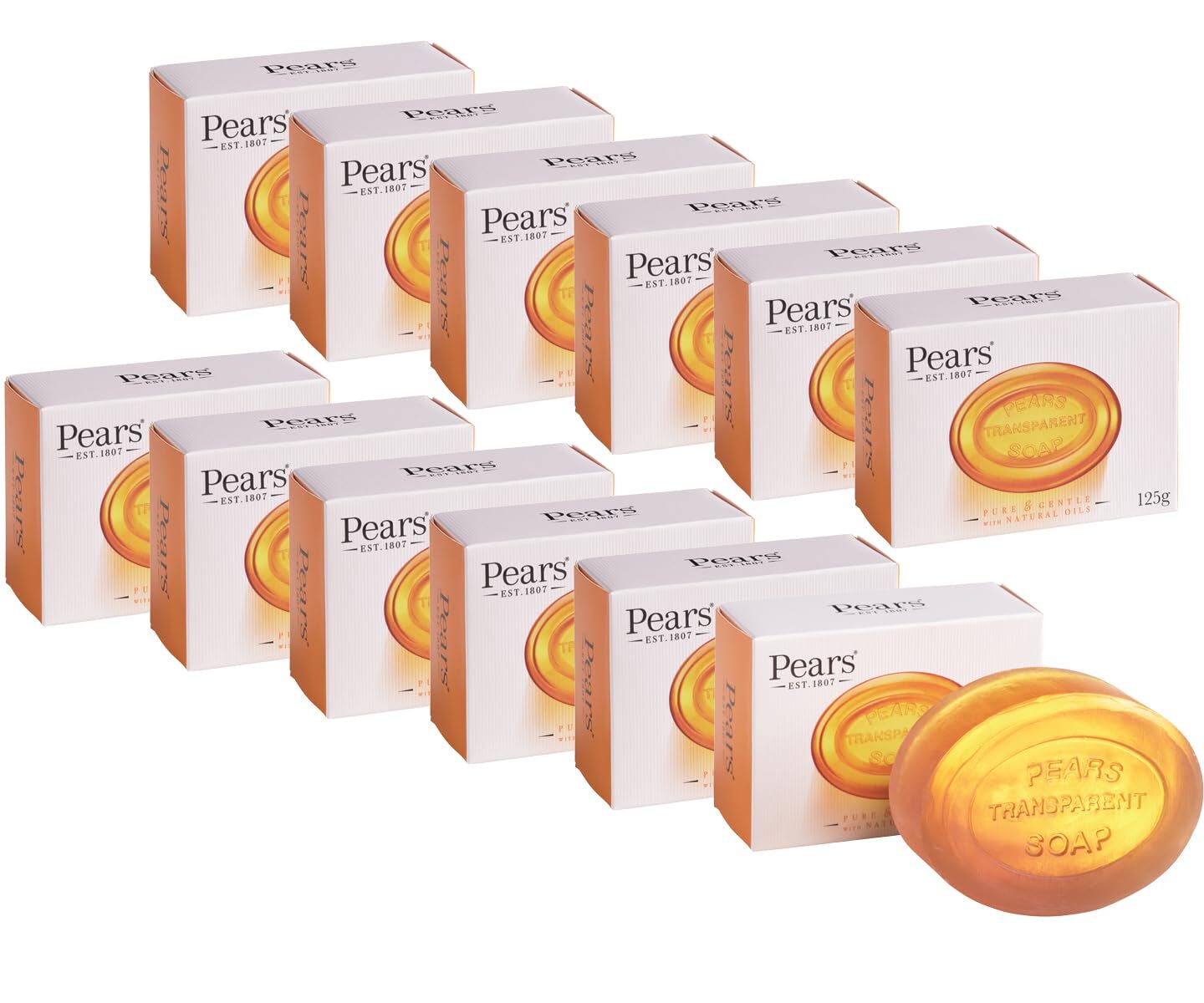 Pears Gentle Care Transparent 12 Bars 4.4 Oz