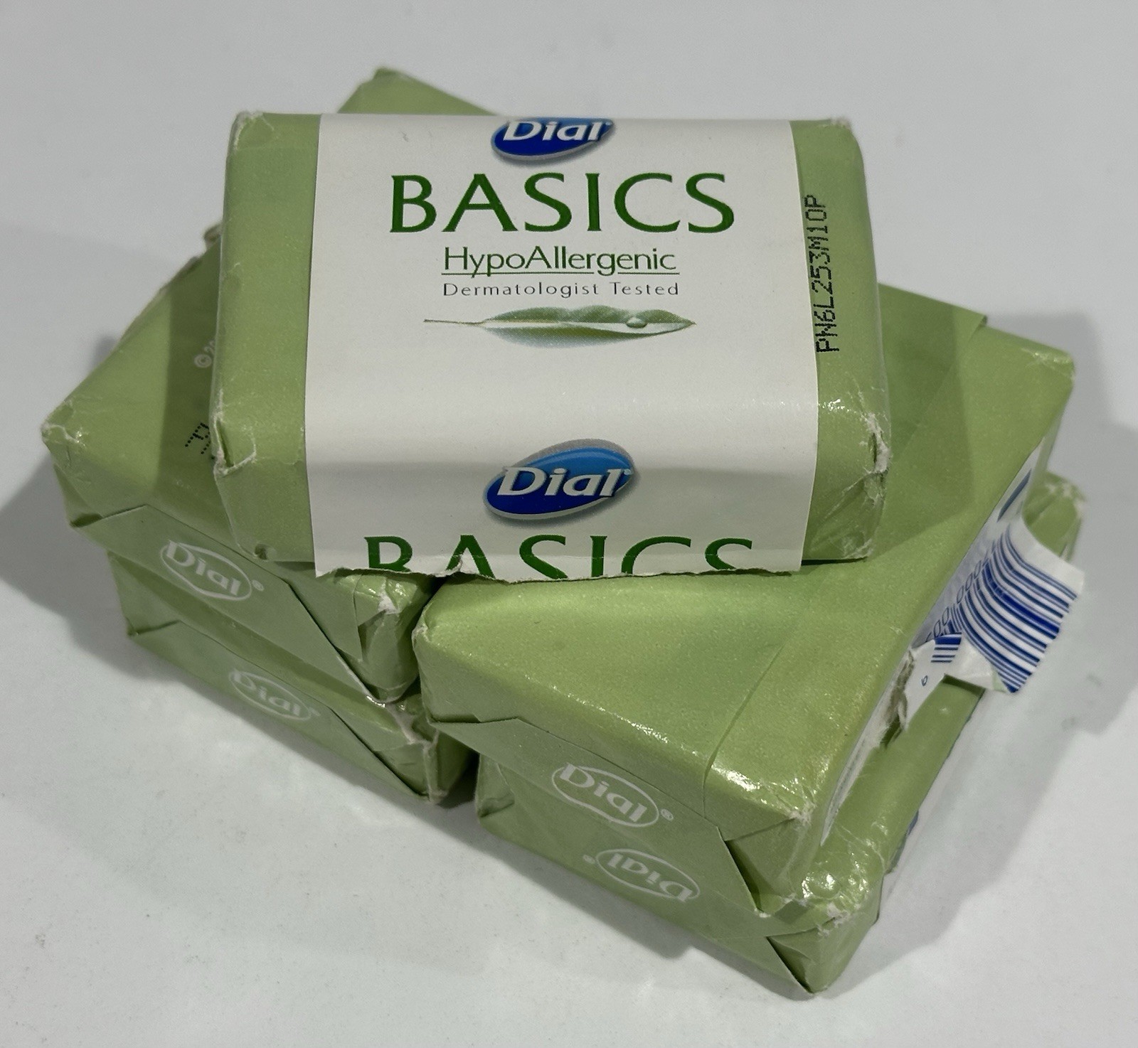 Dial Basics Hypoallergenic Bar Soap Lot Of 5 NEW