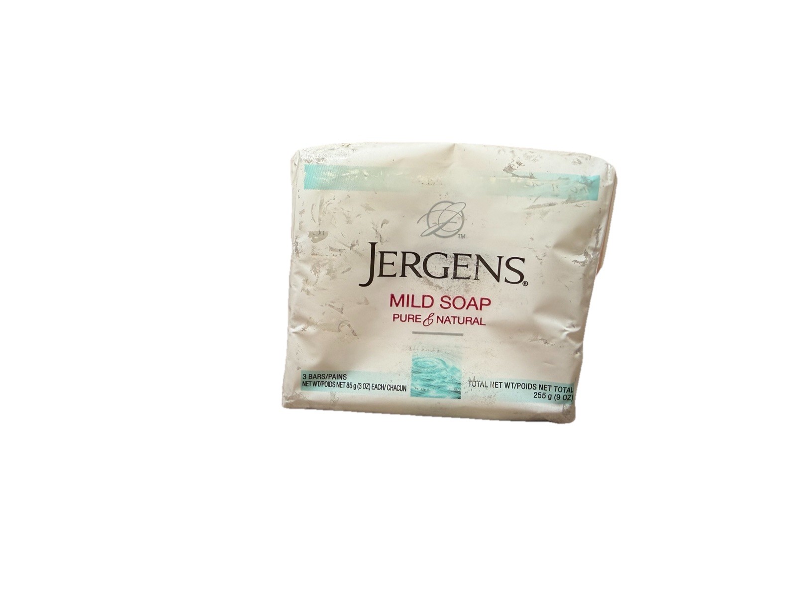 Jergens Mild Bar Soap Pure & Natural 3 Bars 3oz each New Old Stock. SEE IMAGES