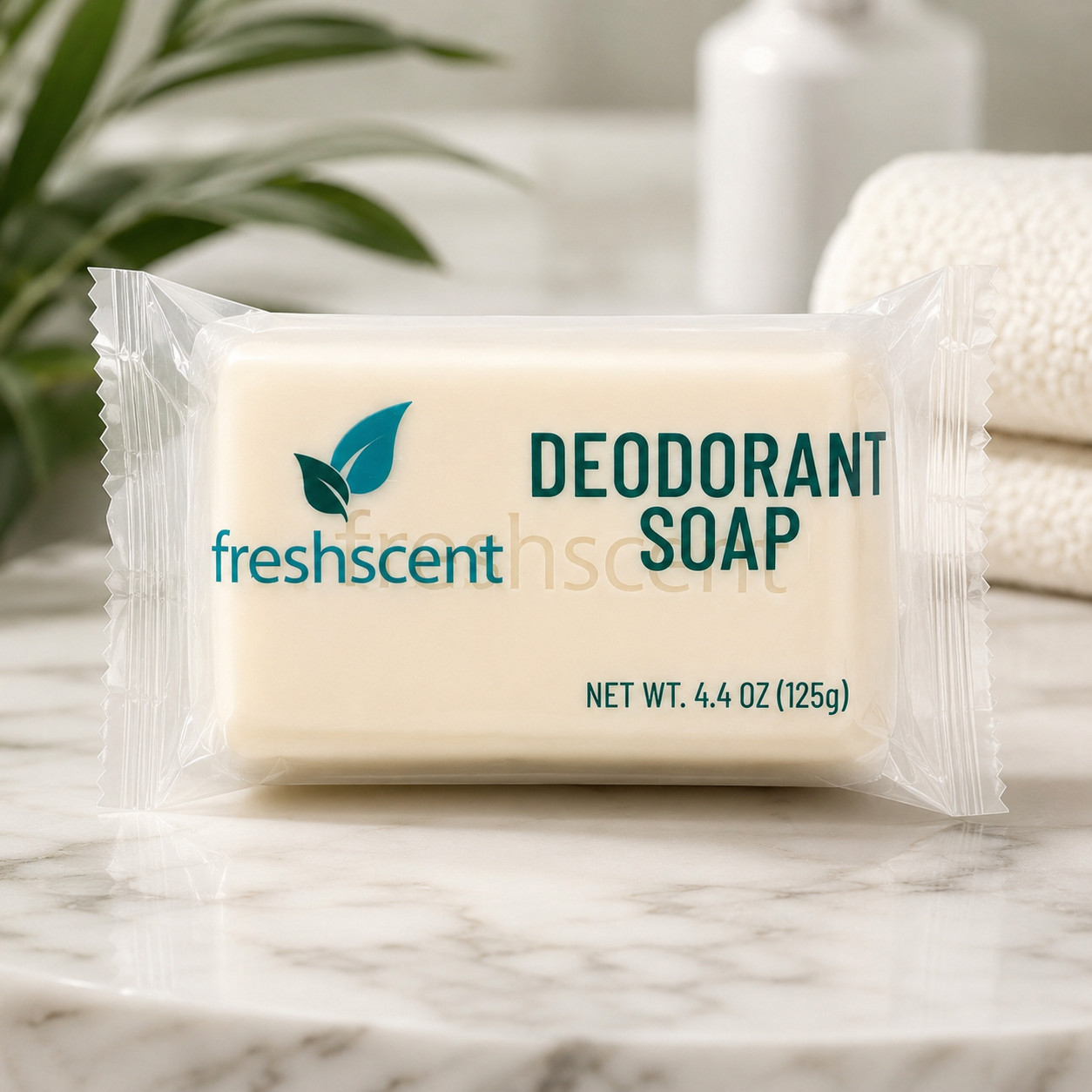 Deodorant Bar Soap Individually Wrapped 4.4 oz Bulk Hotel Guest Freshscent
