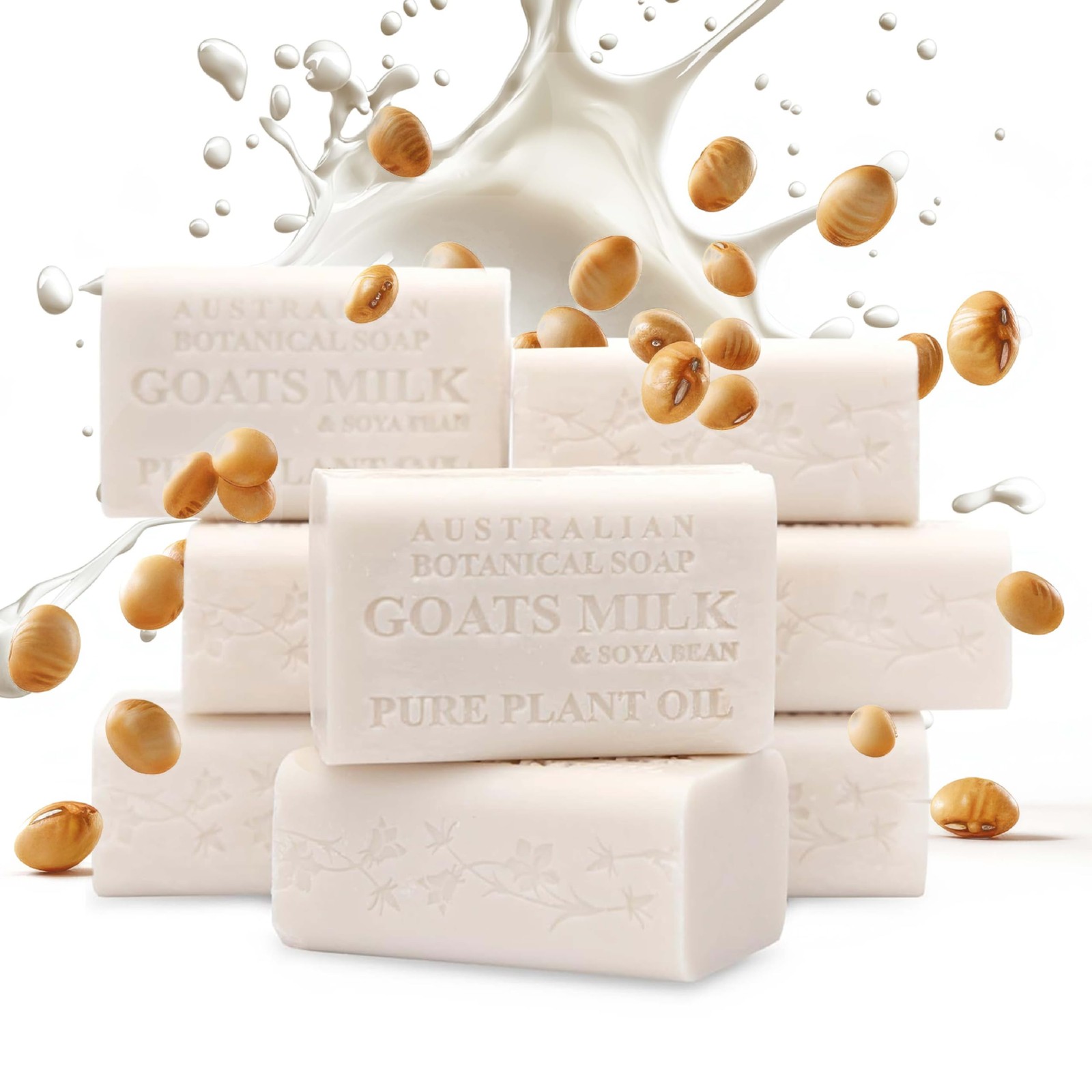 Australian Botanical Goats Milk Soap with Soya Bean Oil, Net Wt. 3.4 lb, 6.8 …