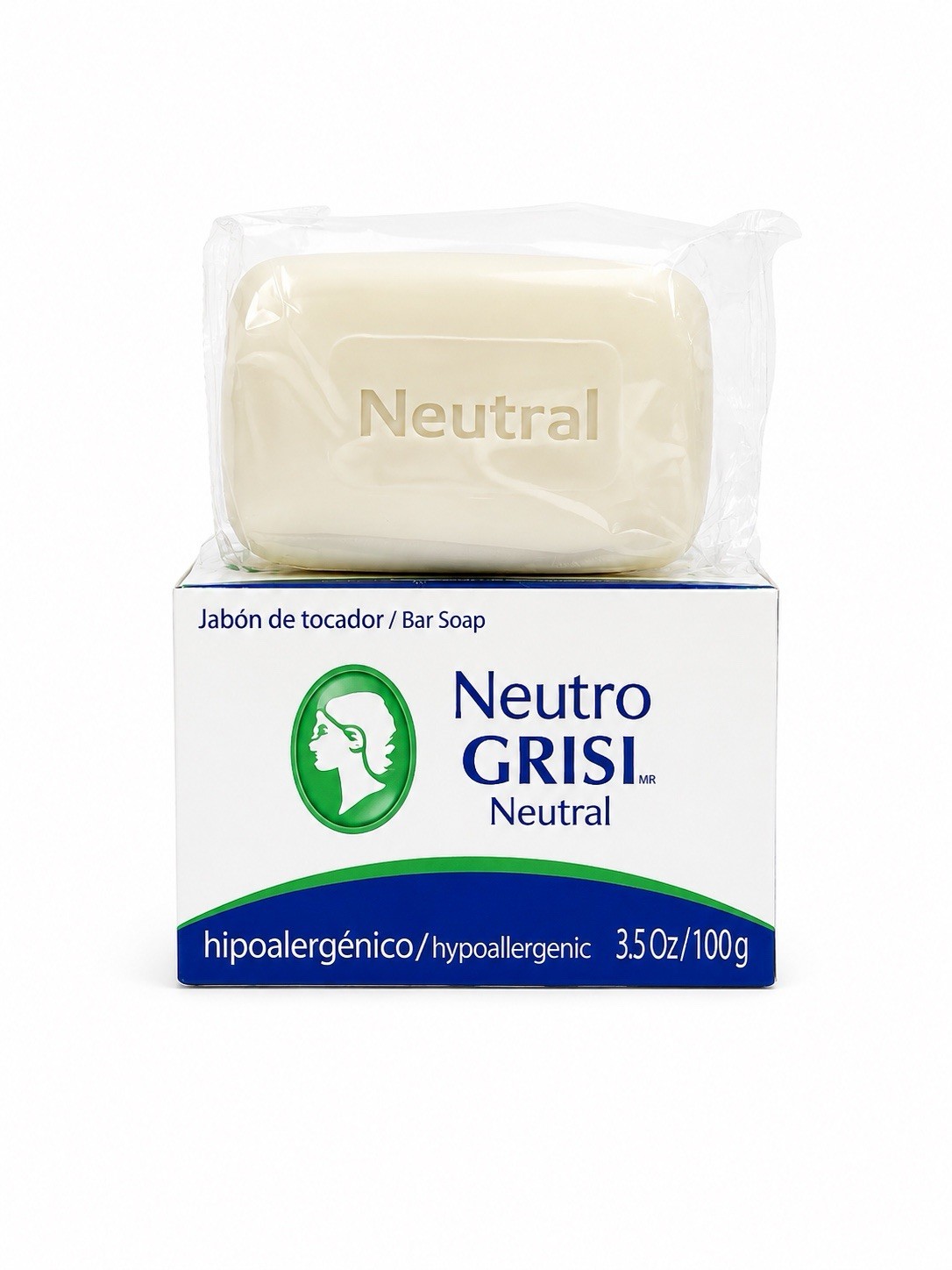 Neutro Grisi Neutral Hypoallergenic Bar Soap 4 Pack 3.5 oz Sensitive Skin 100g