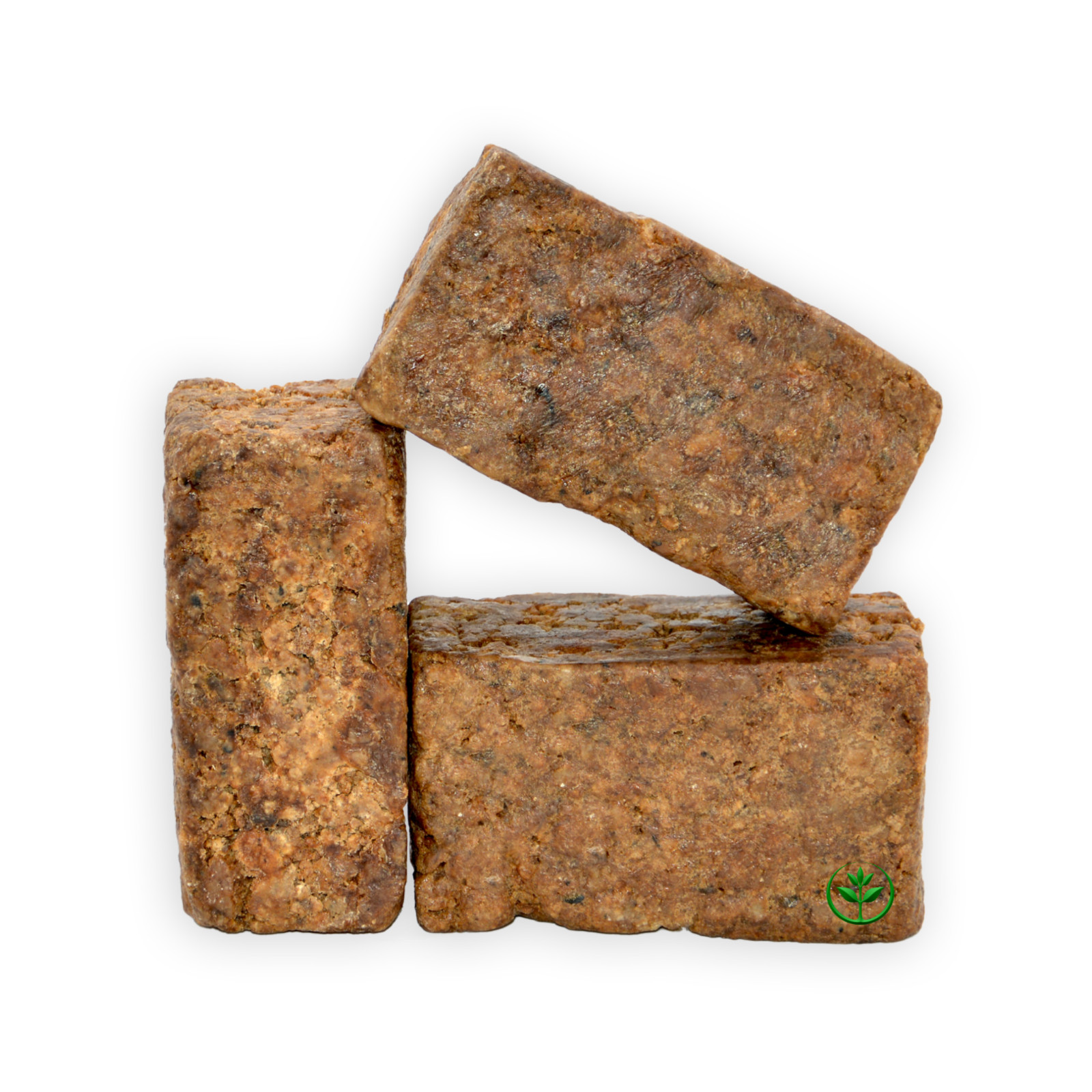 Raw African Black Soap Bar 1 lb. 100% Pure Natural Organic Ghana Body Face Wash