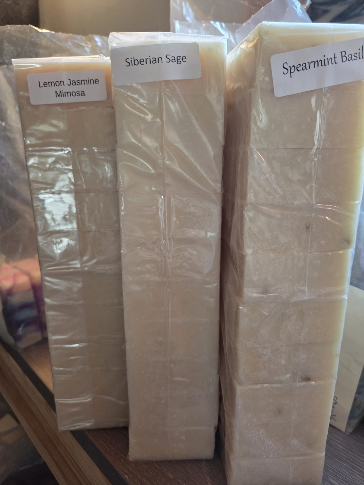 Handmade Bar Soap Loaves (9 – 10 4.5 oz bars per LOAF) FREE SHIPPING*