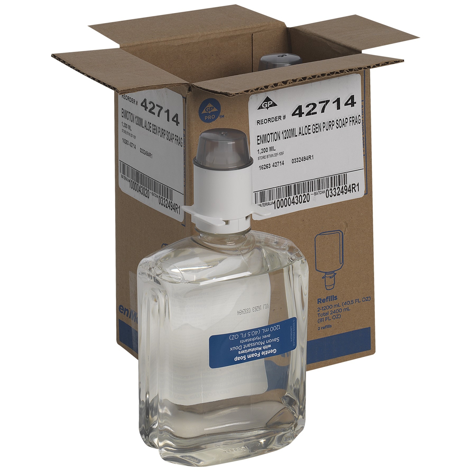 Georgia Pacific enMotion Dye & Fragrance Free Gentle Foam Soap with
