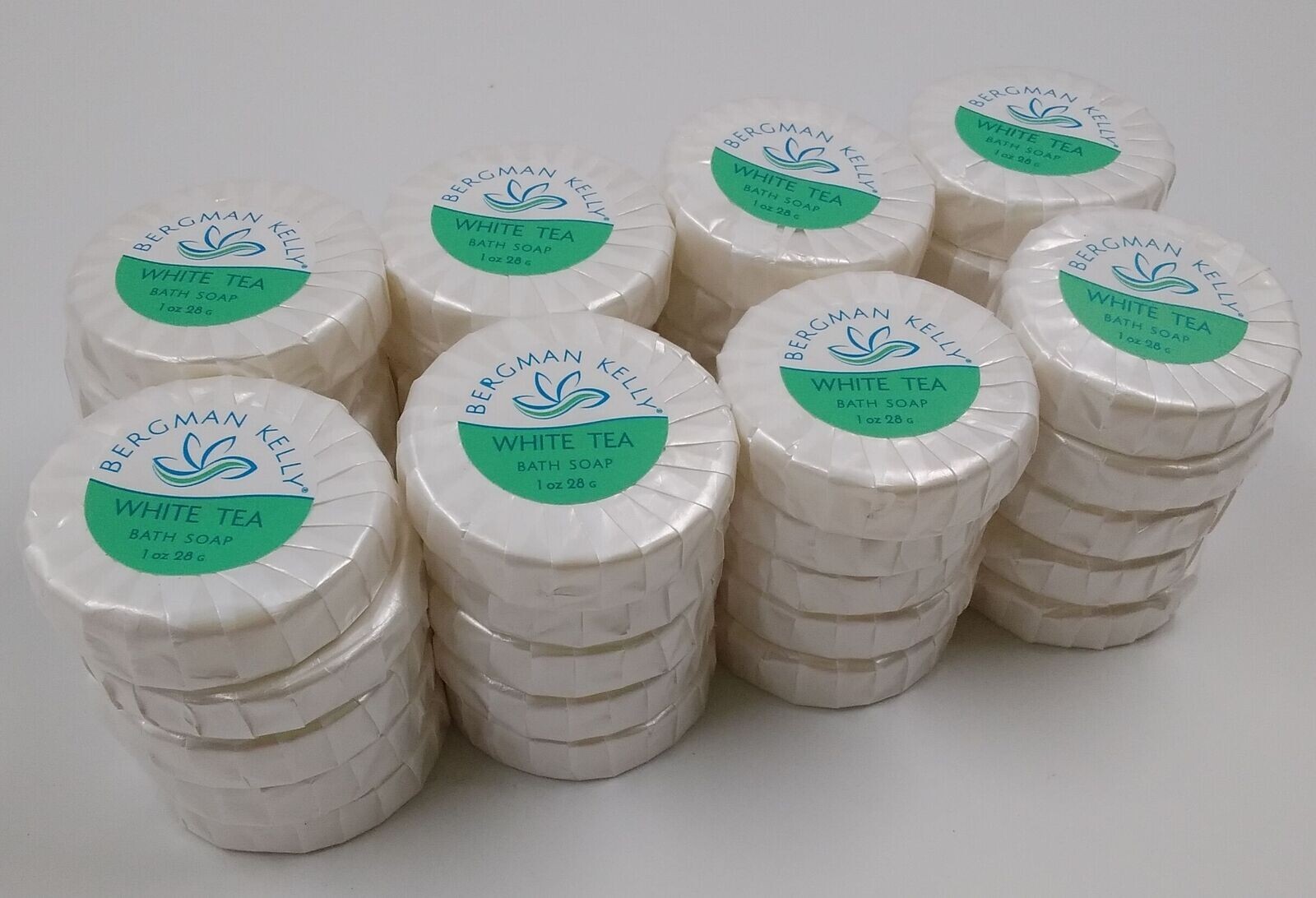 Lot 40 Bergman Kelly Hotel Soap Bars (White Tea, 1 oz, 40 PK) Travel Size Guest