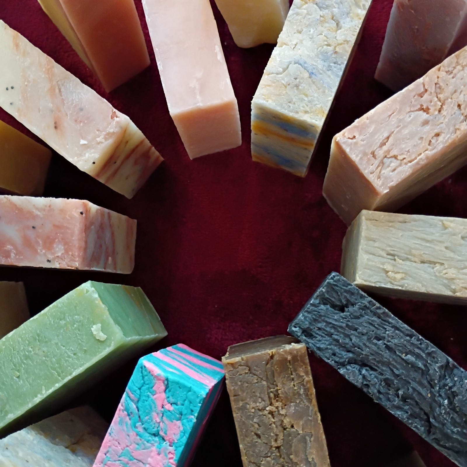 Handmade Lye Soap 6 Bars Natural Castile Organic Variety pack Gifts Camp Bath