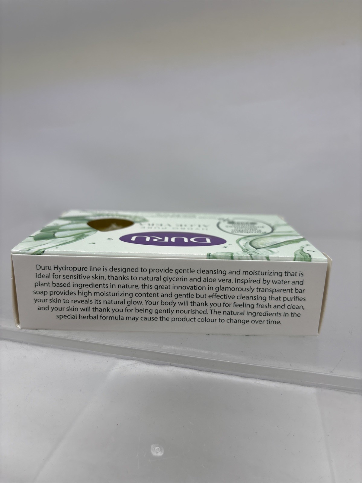 6 X DURU ALOE VERA Hydropure Gentle Cleansing Body Bar Soap 3.75oz Ea. (B91