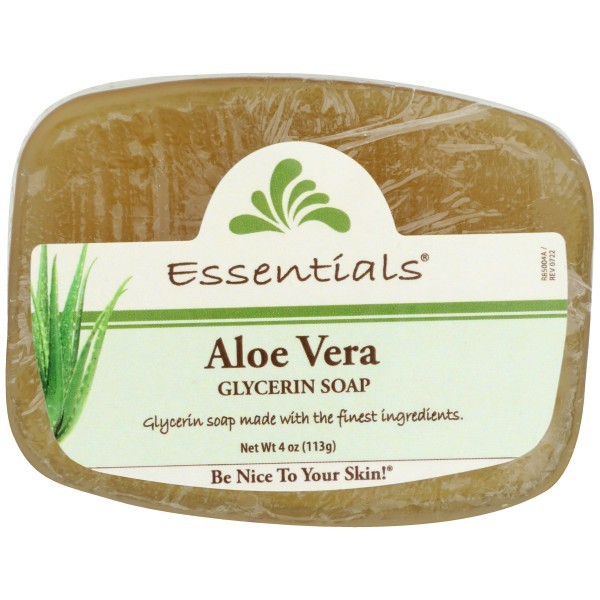 Clearly Natural Essentials Glycerine Soap Bar Aloe Vera 4oz – Hypoallergenic New