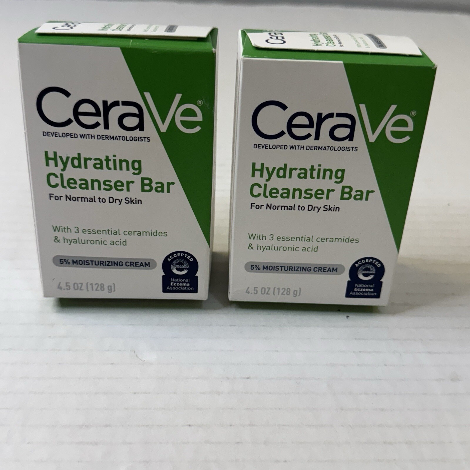 Cerave Hydrating Cleanser Cleansing Bars 4.5 oz Each Normal To Dry Skin Lot of 2