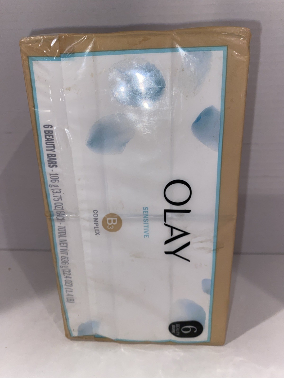 Olay Sensitive Skin Beauty Bar Soap with B3 3.75oz Each New 6 Bars Total HTF