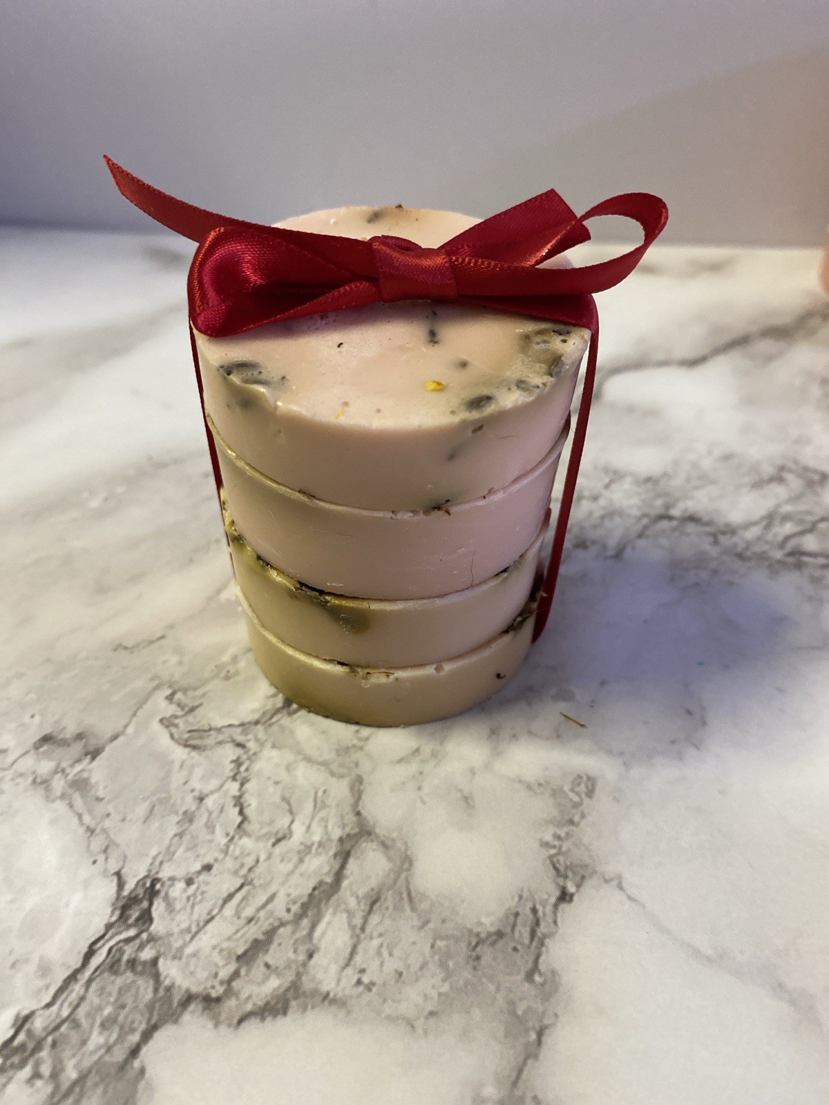 Handmade Botanical Soap Set of – 4 Round Bars, Natural Gift Set, Holiday Gift