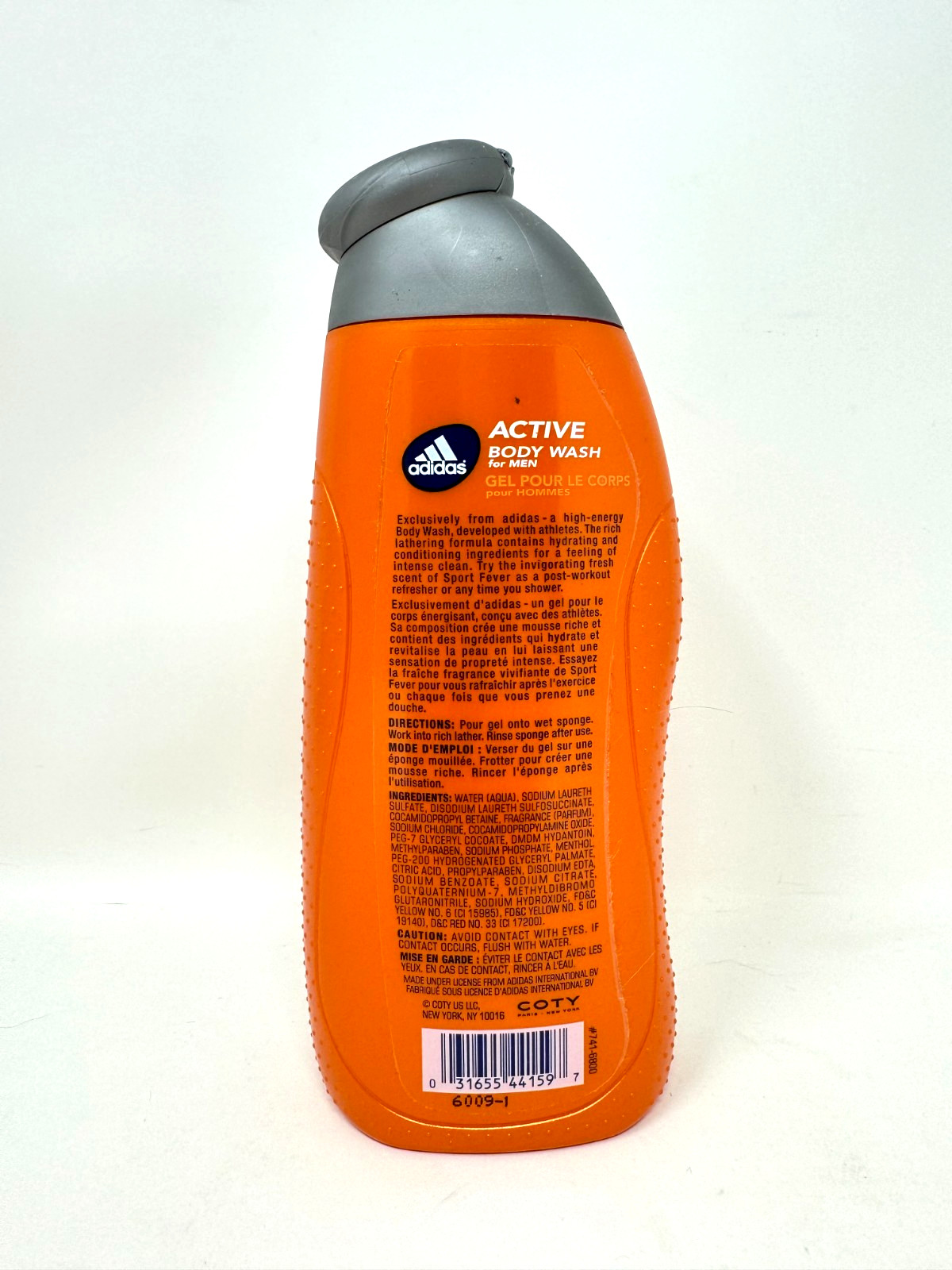 Adidas Body Wash Sport Fever VTG DISCONTINUED NOS 13.5 Oz For Men Active Y2K