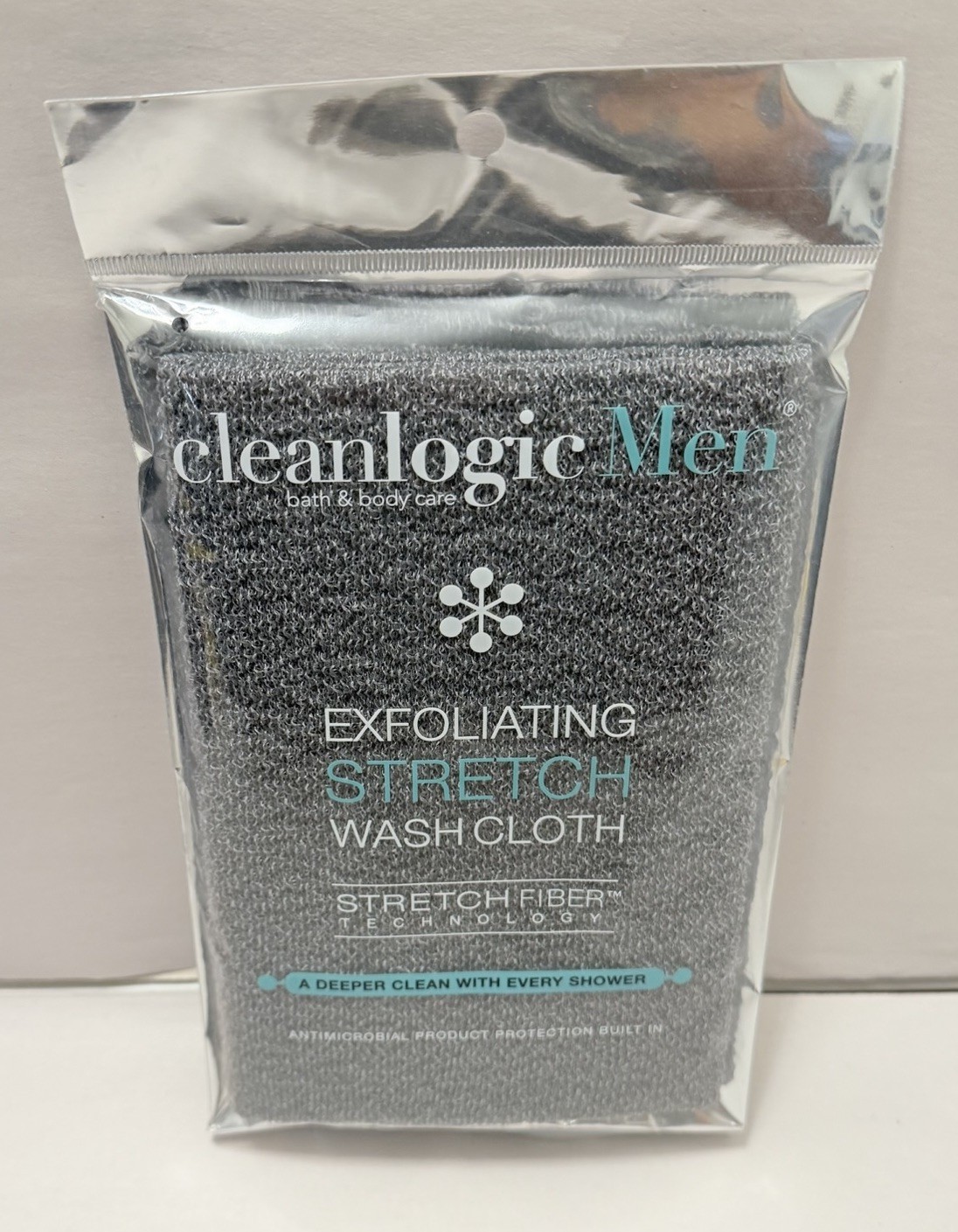 Clean Logic Detox Charcoal Purifying Stretch Wash Cloth Gray 1 Count Spa Shower