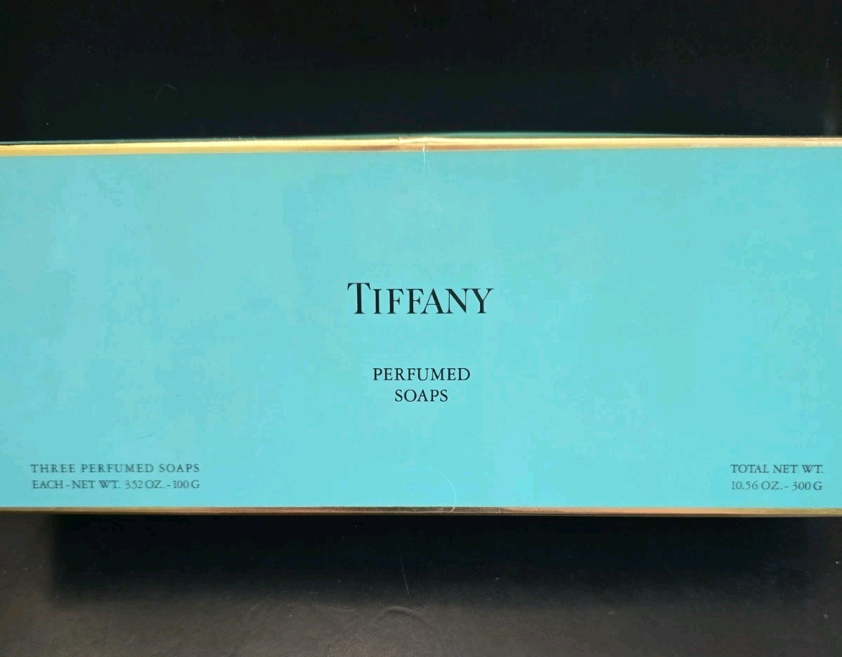 3 NEW! Tiffany & Co Perfumed Soap Bars In gift Box 10.56 Oz Total 3.52 Oz Each