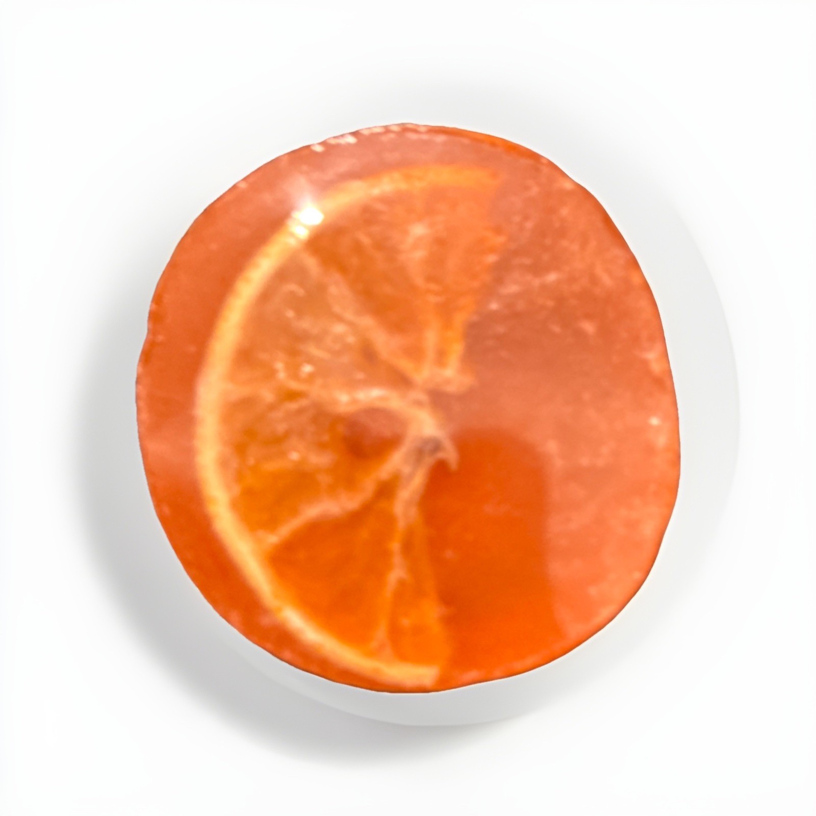 Citrus Scented Fruit Shaped Body Bar Soap Orange Disc Unisex Regular Size