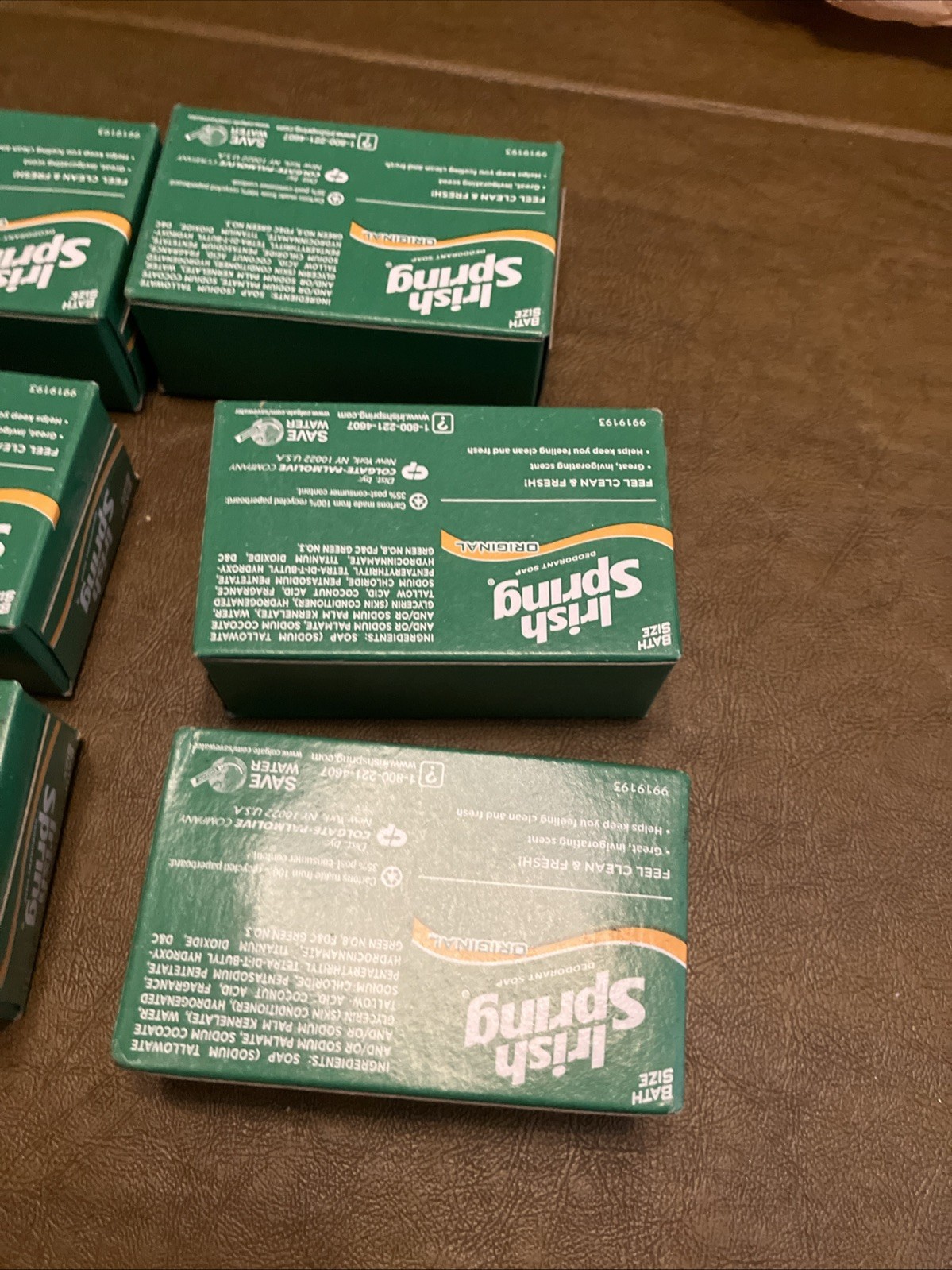 Irish Spring Original Deodorant Bar Soap, No Flax Discontinued, Lot Of 9
