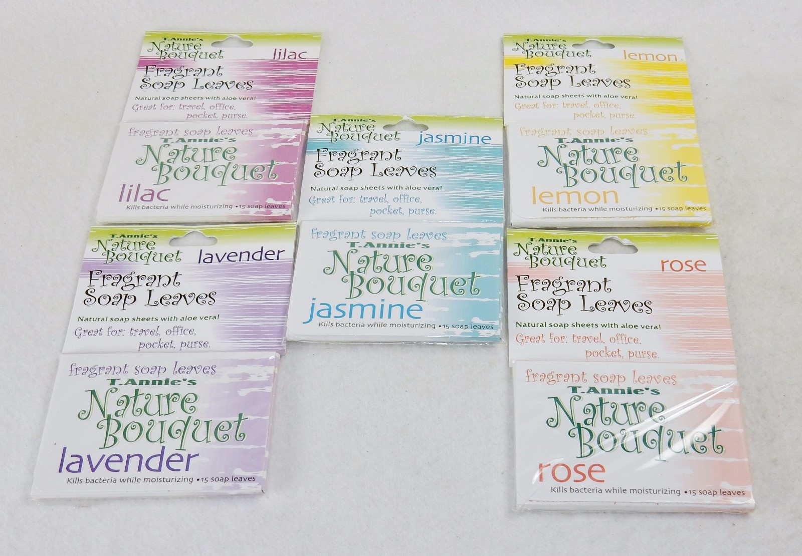 Fragrant Soap Leaves, 75 ct ~ Assorted Colors & Scents, Pocket, Purse, or Travel