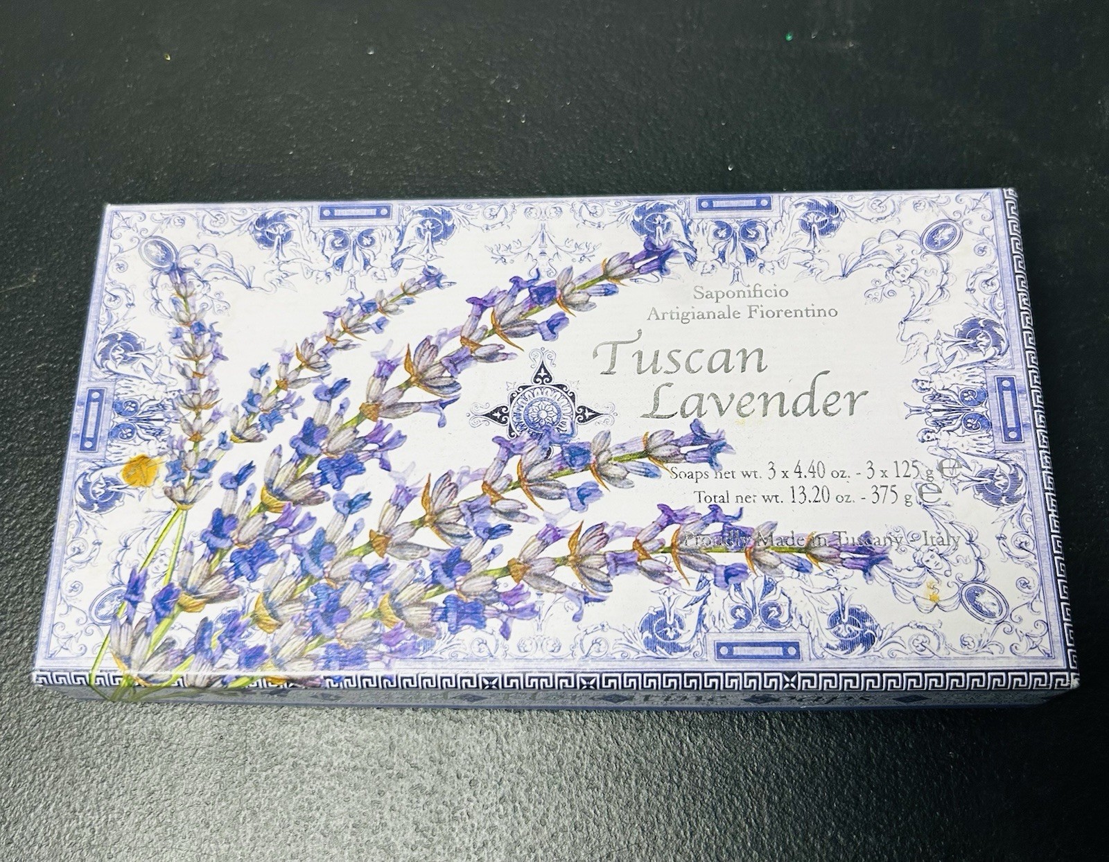 Saponificio Artigianale Fiorentino Tuscan Lavender 3 x 4.40oz Soap Bars