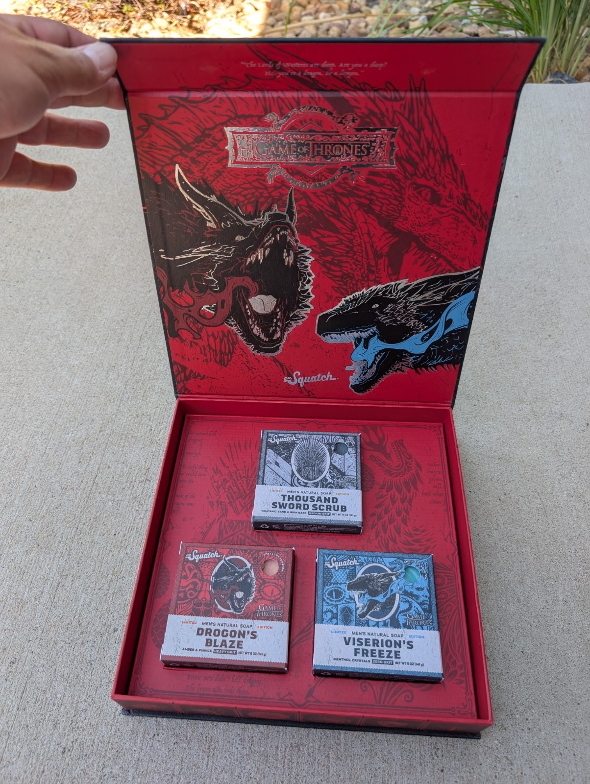 Dr. Squatch Game of Thrones Limited Edition Soap Box Set Of 3 Collection, New