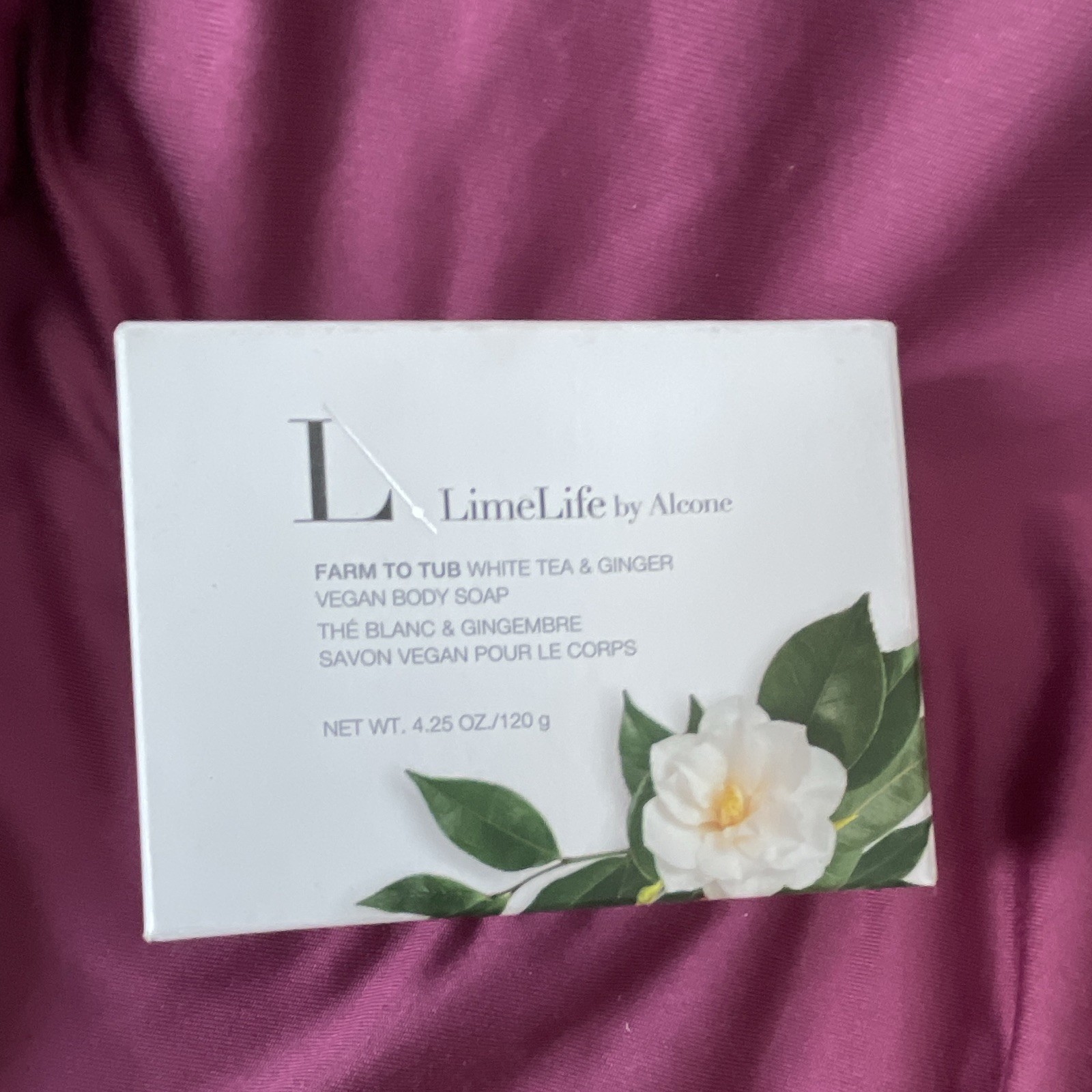 LimeLife by Alcone Farm To Tub Vegan Body Soap White Tea & Ginger 4.25 oz