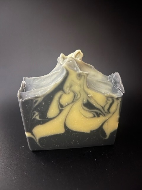 Handmade Activated Charcoal CP soap with Shea butter – No Scented or color added