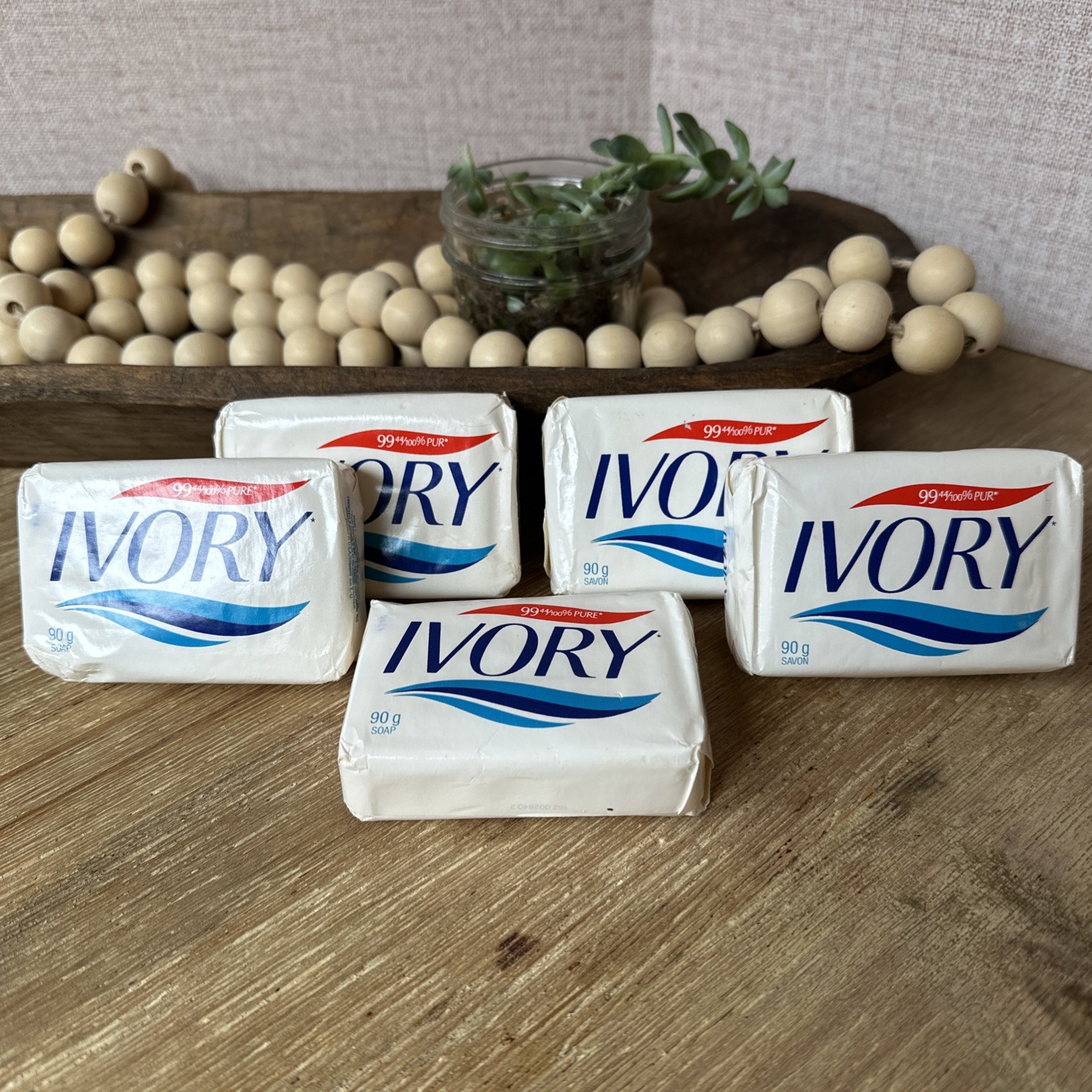 Vintage IVORY Bar Soap Personal Size 90 G/3.17 oz 99.44 100% Pure NOS Lot of 5