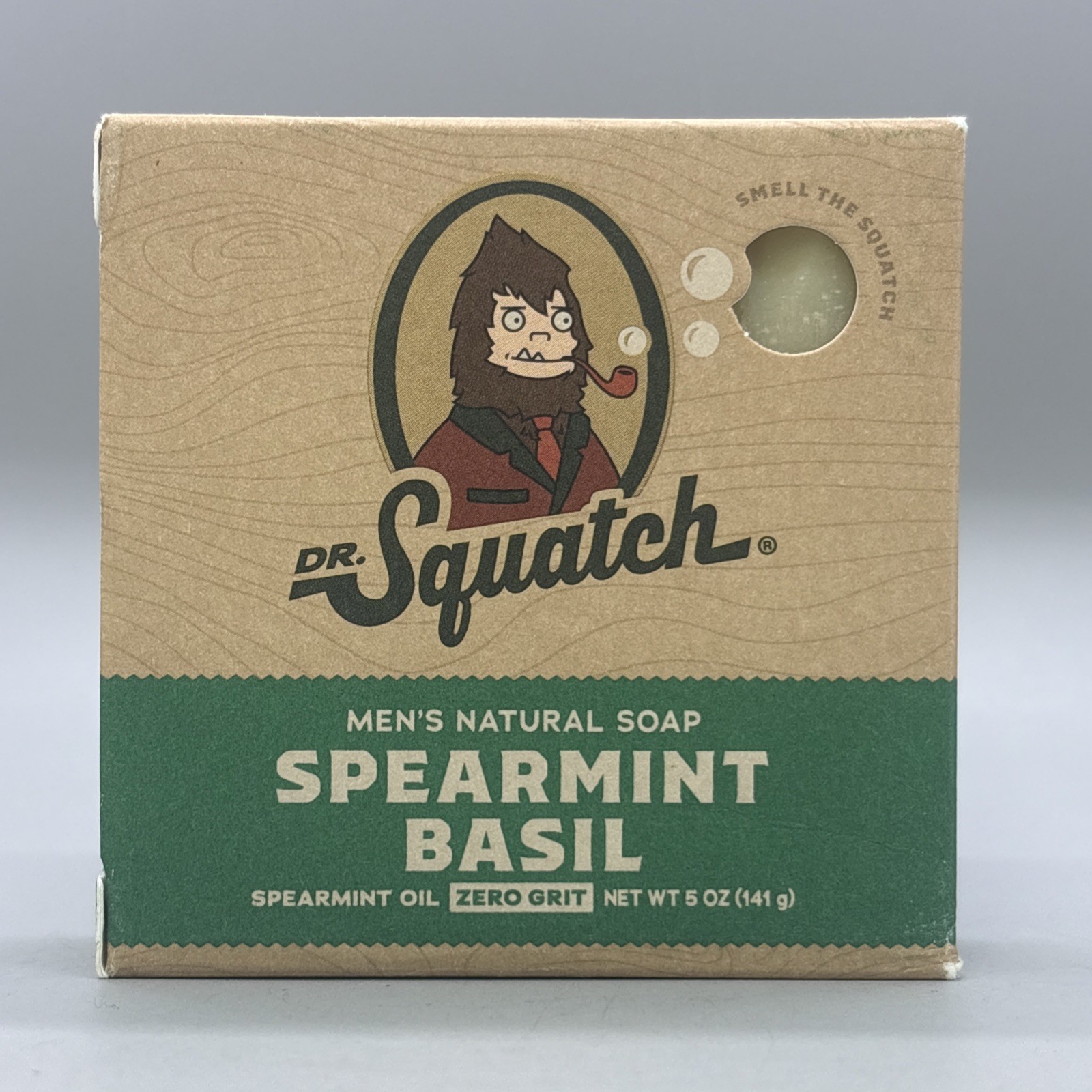 {M19} Dr. Squatch Spearmint Basil Scent Bar Soap 5 oz