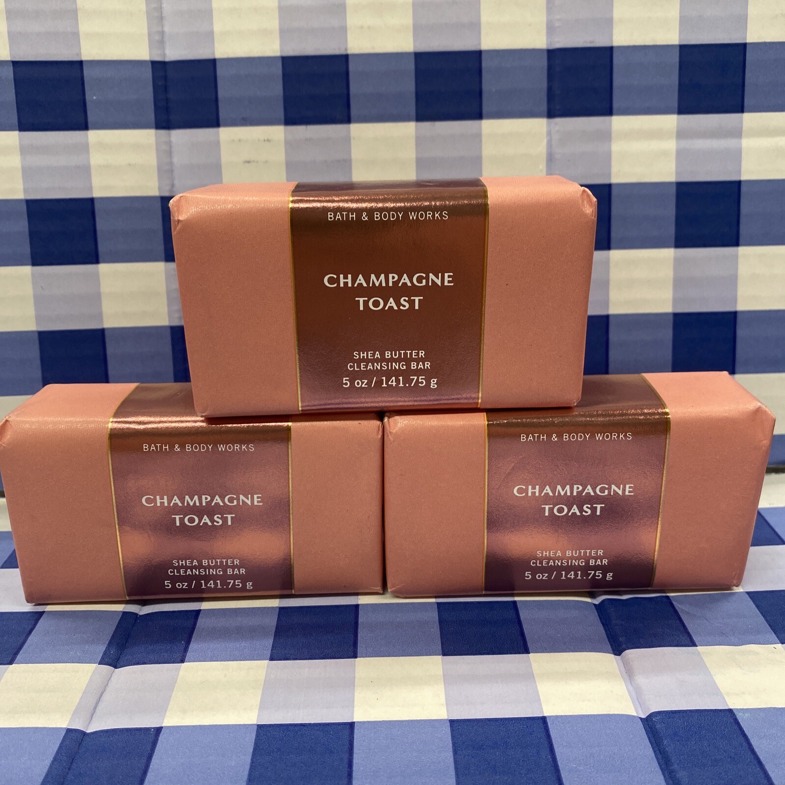 3 Pack Champagne Toast Shea Butter Cleansing Bar Soaps 5 oz – Bath & Body Works