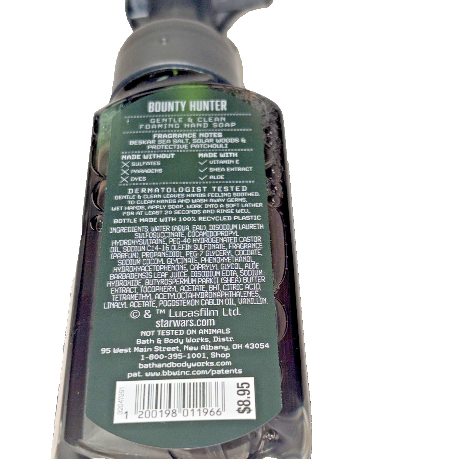 Bath & Body Works Star Wars Bounty Hunter Gentle Foaming Hand Soap * Free Ship *