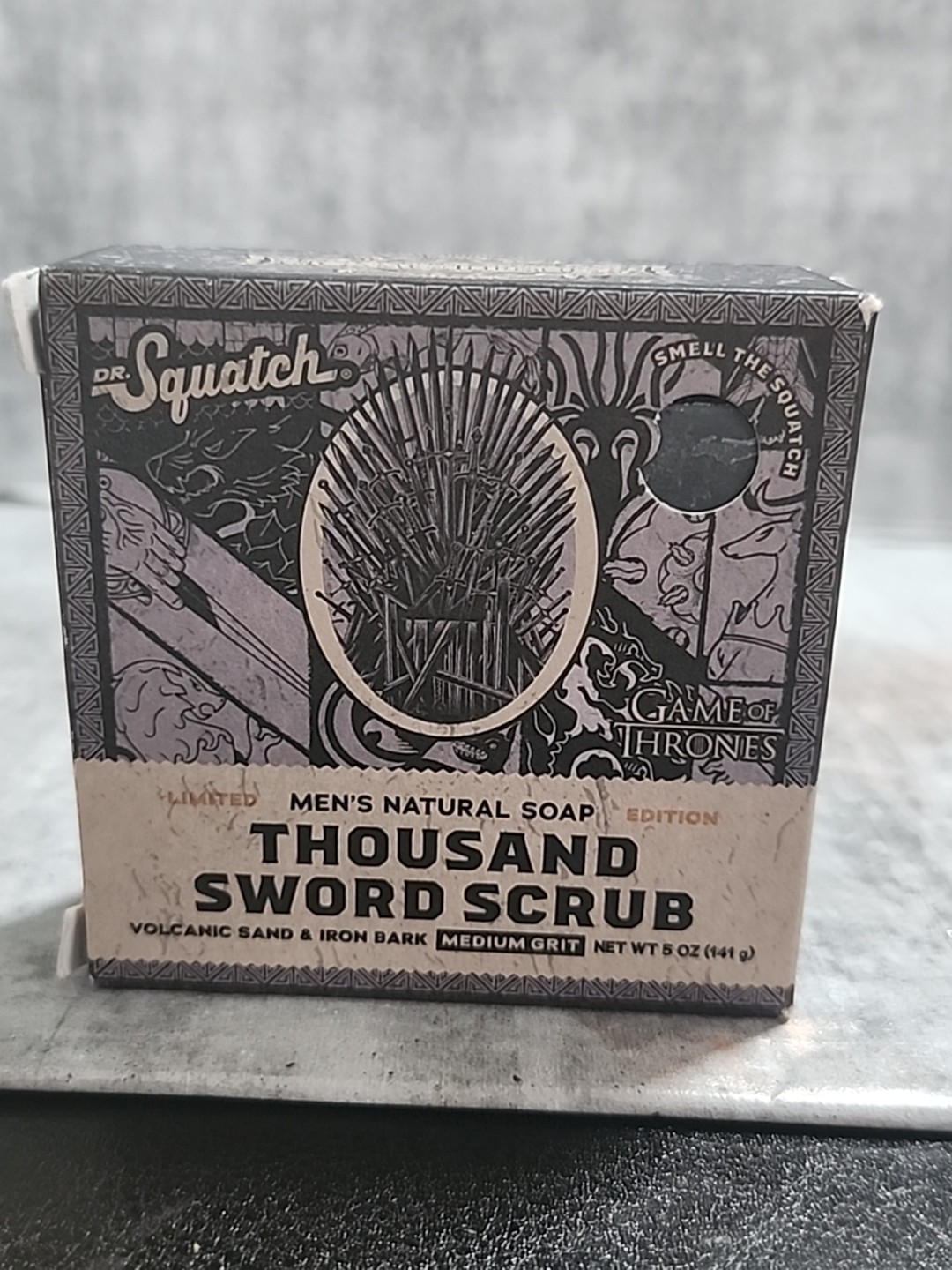 DR. SQUATCH Men’s All Natural Bar Soap – Thousand Sword Scrub – 5oz