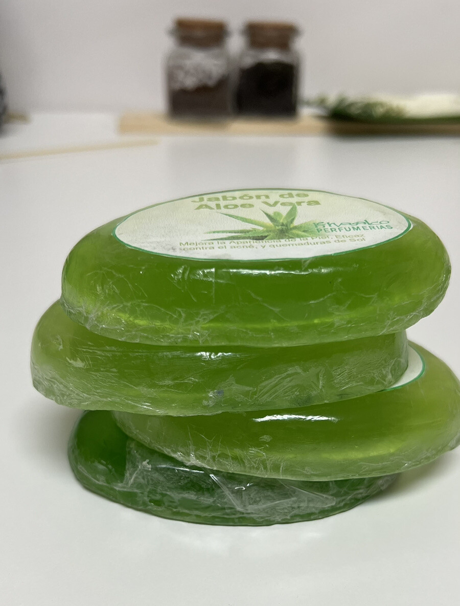 Aloe Vera Bar Soap -Improves Skin, effective for acne & Sun spots NEW AND SEALED