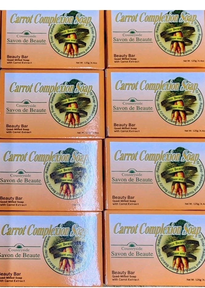 Soap CARROT COMPLEXION BEAUTY BAR WITH CARROT OIL 125g each pact of 3