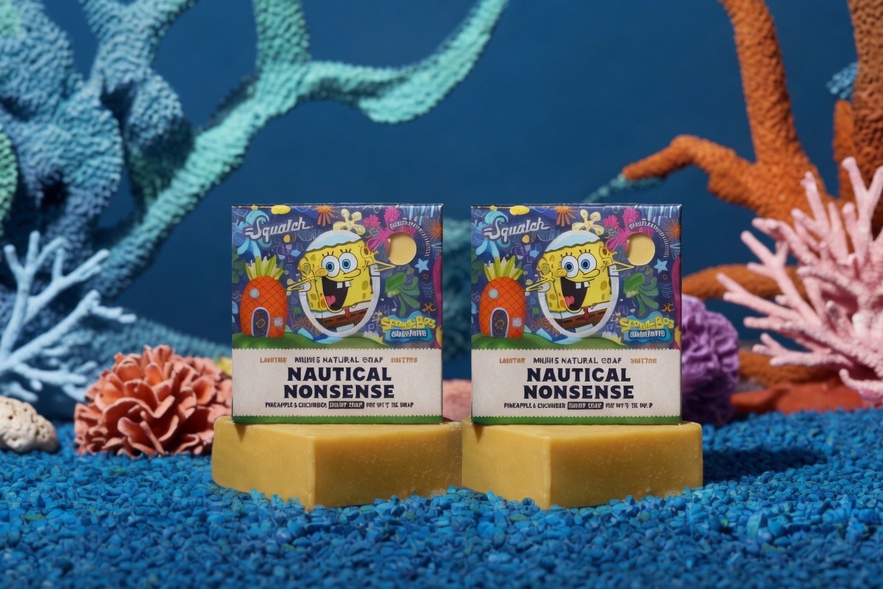 2 PACK Dr Squatch SpongeBob Limited Edition Nautical Nonsense!! Free shipping