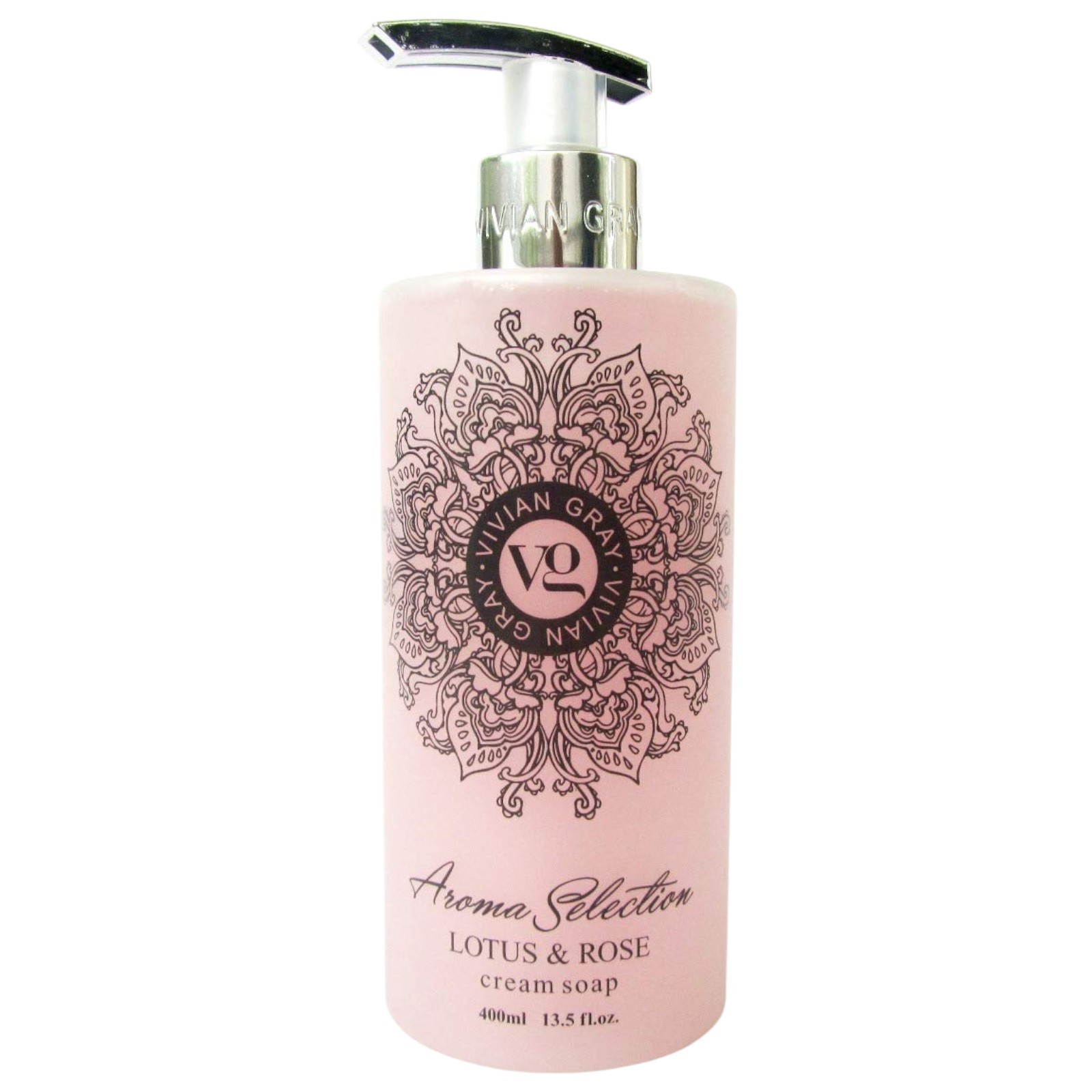 Vivian Gray Aroma Selection Lotus & Rose Cream Soap 13.5 Fl Oz