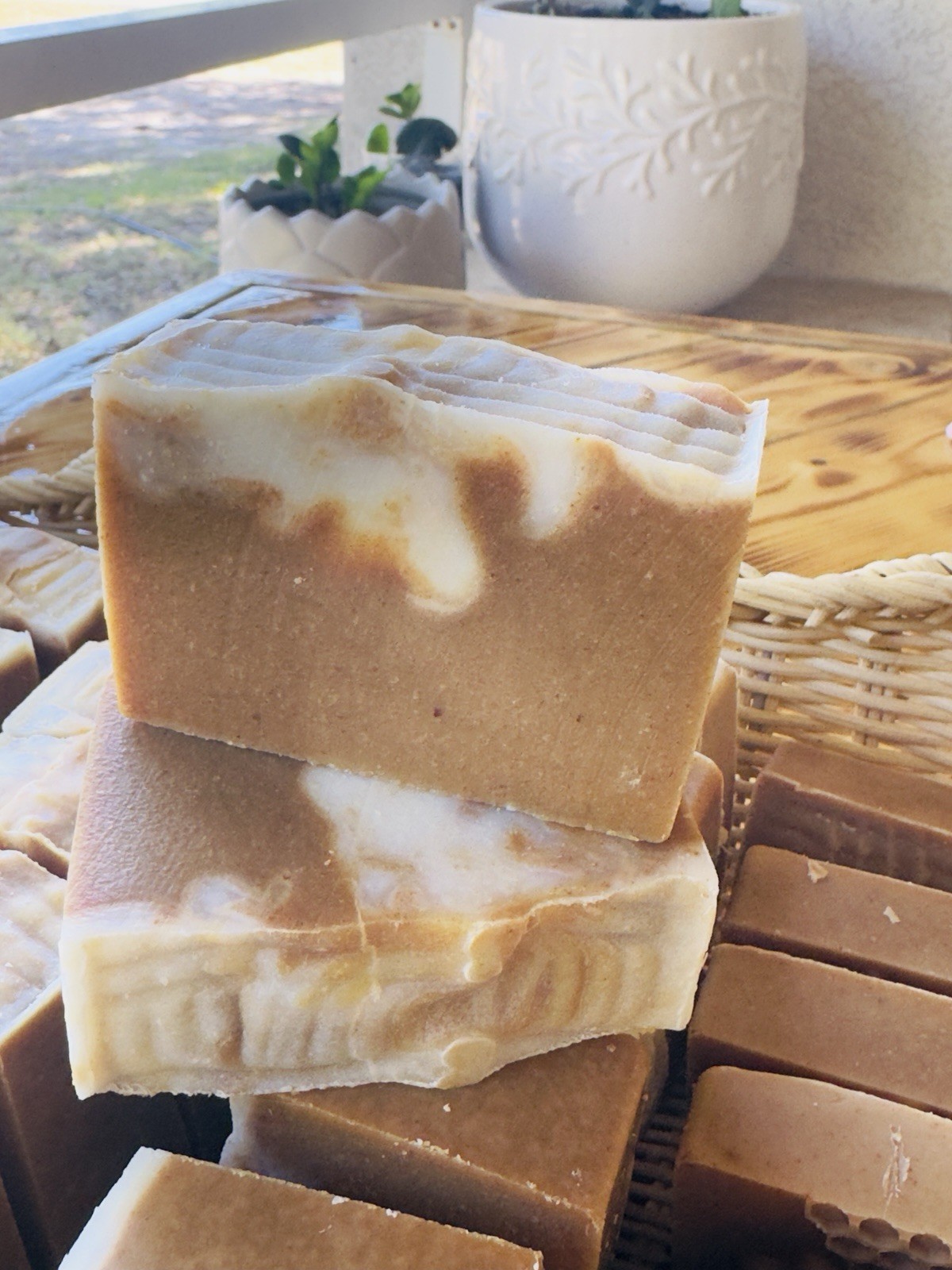 Cúrcuma con cítricos Handmade All Natural Swirl Body Bar Soap, Citrus Scent