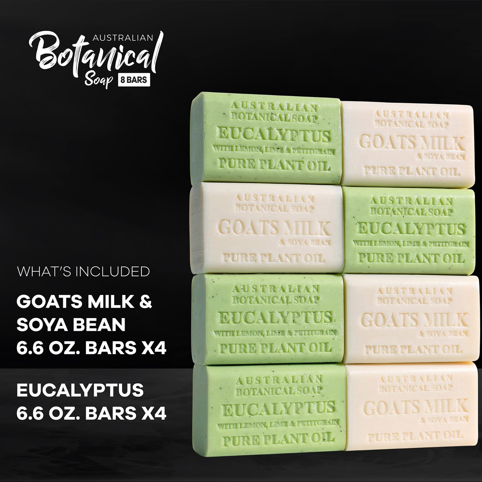 Australian Botanical Men’s Soap Bars, Duo Pack Luxury Body and Beard Bars, Eu…