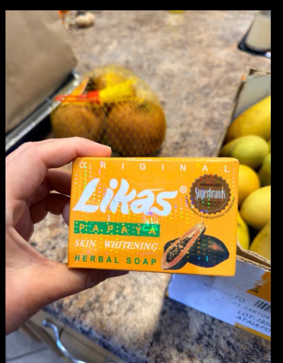 Likas Papaya Herbal Bath Soap Skin Whitening Papaya Scent Face & Body 7 bars